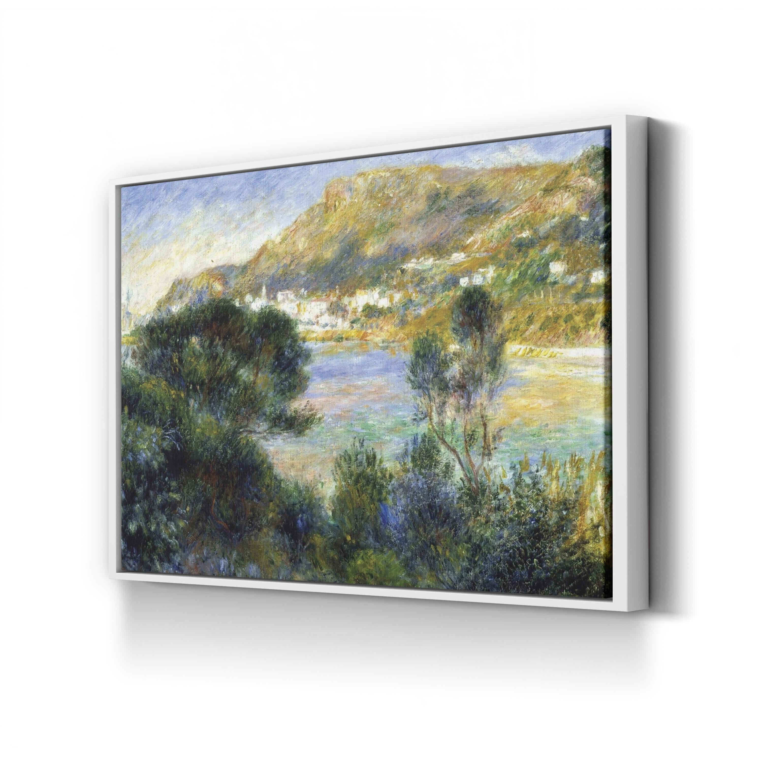 View From Cap Martin Of Monte Carlo, 1884 Wall Art Pierre Auguste Renoir