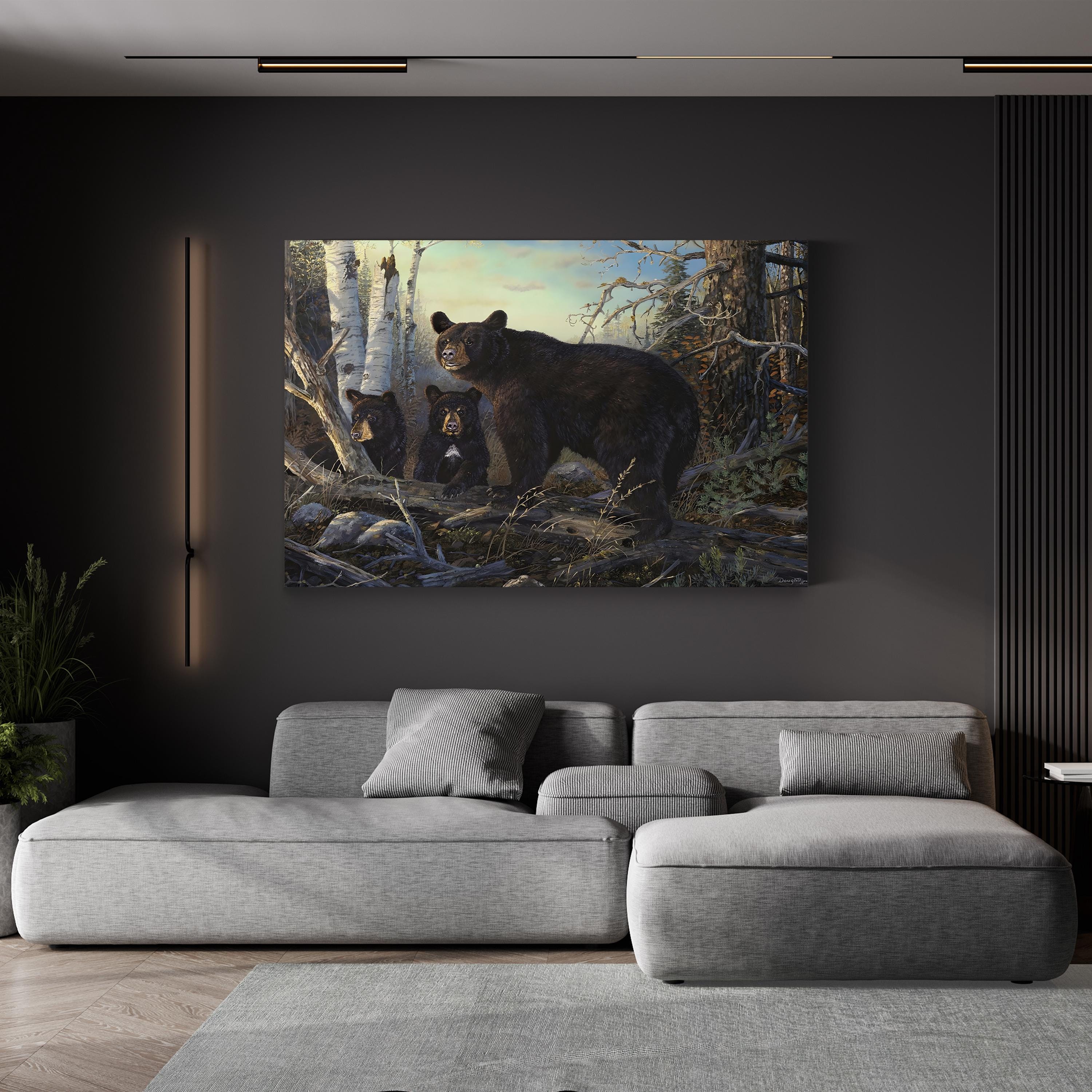 Absolutely Wild Black Bear Wall Art by Terry Doughty
