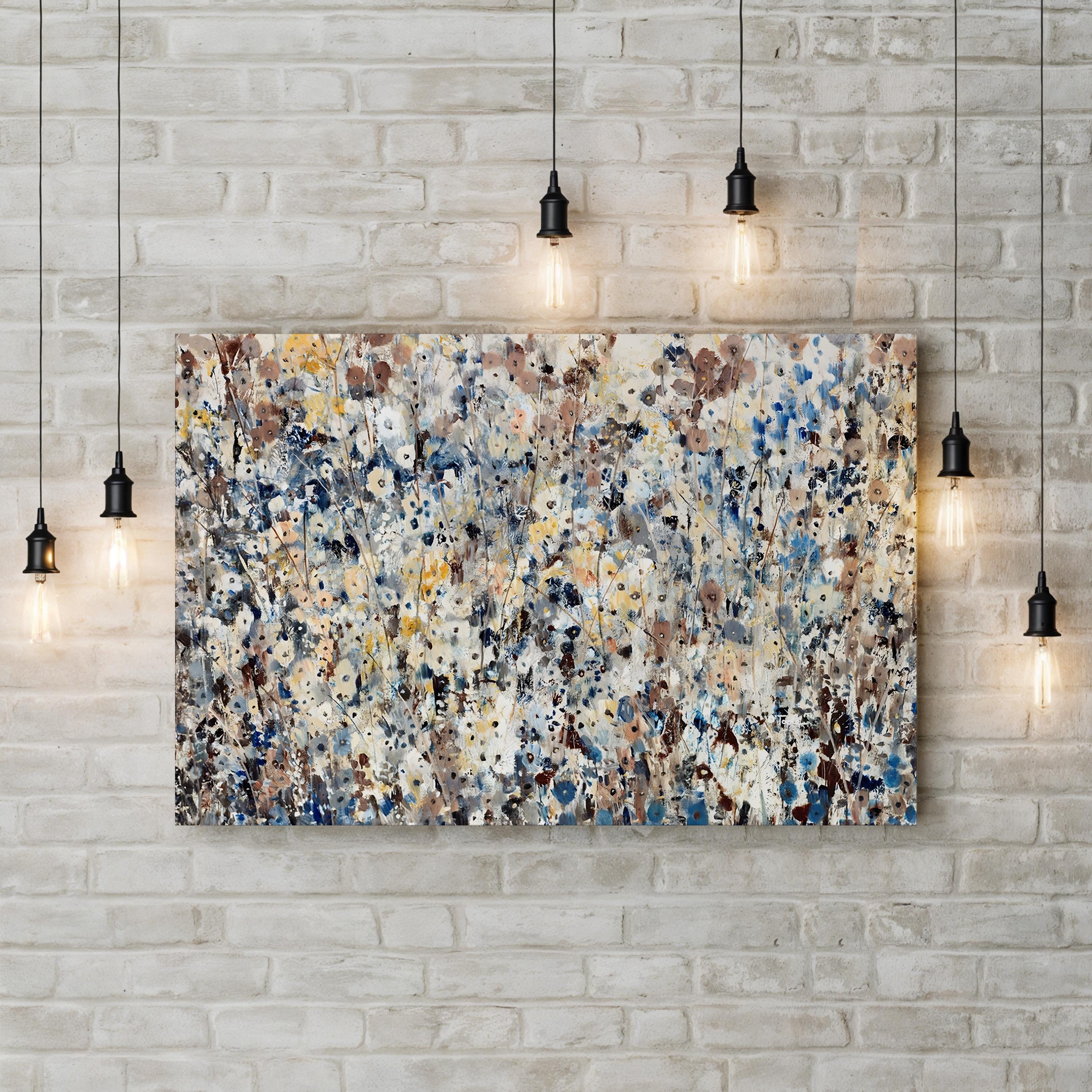 Spring Wildflower Bloom – Period Illustration Wall Art | Painterly Floral Canvas Print