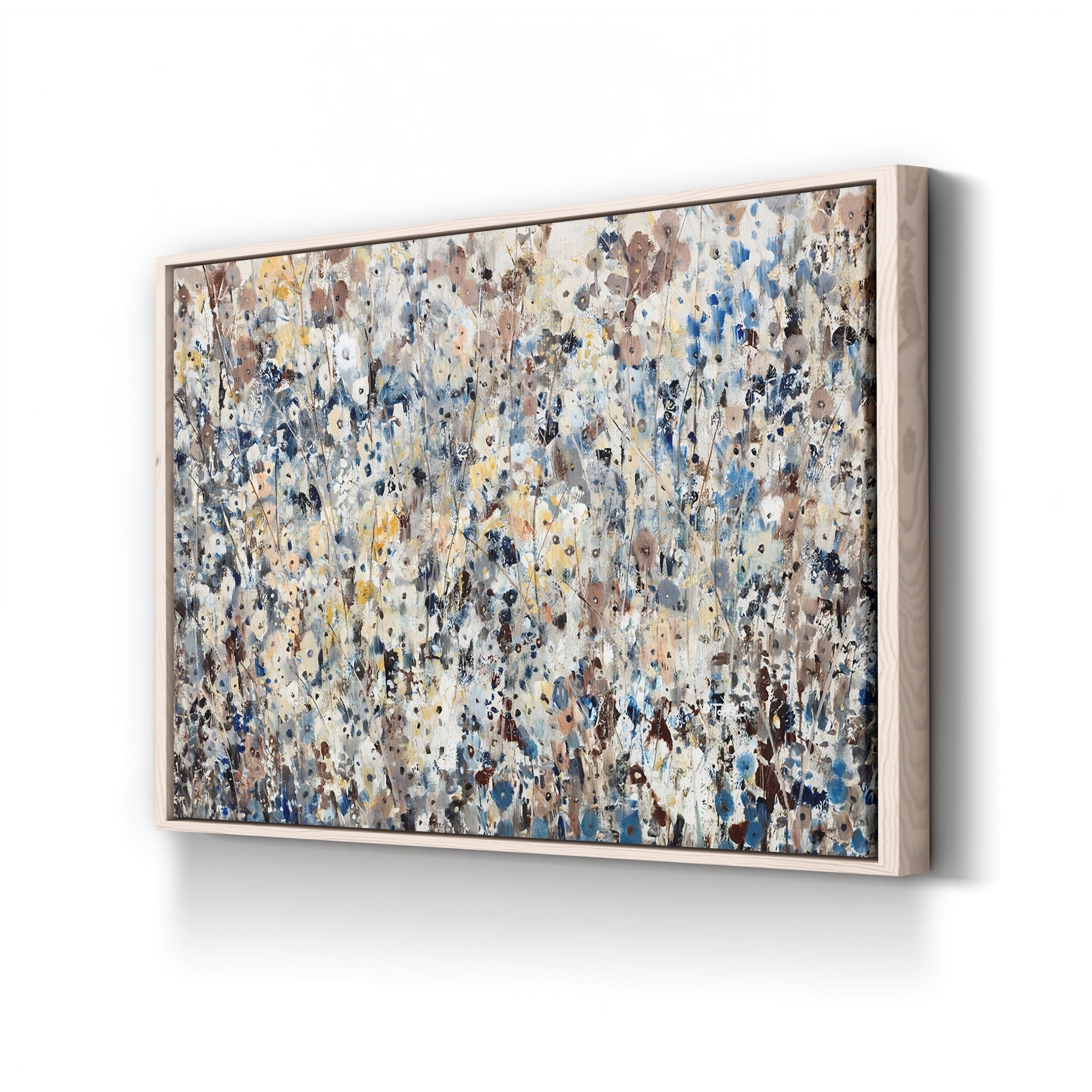 Spring Wildflower Bloom – Period Illustration Wall Art | Painterly Floral Canvas Print