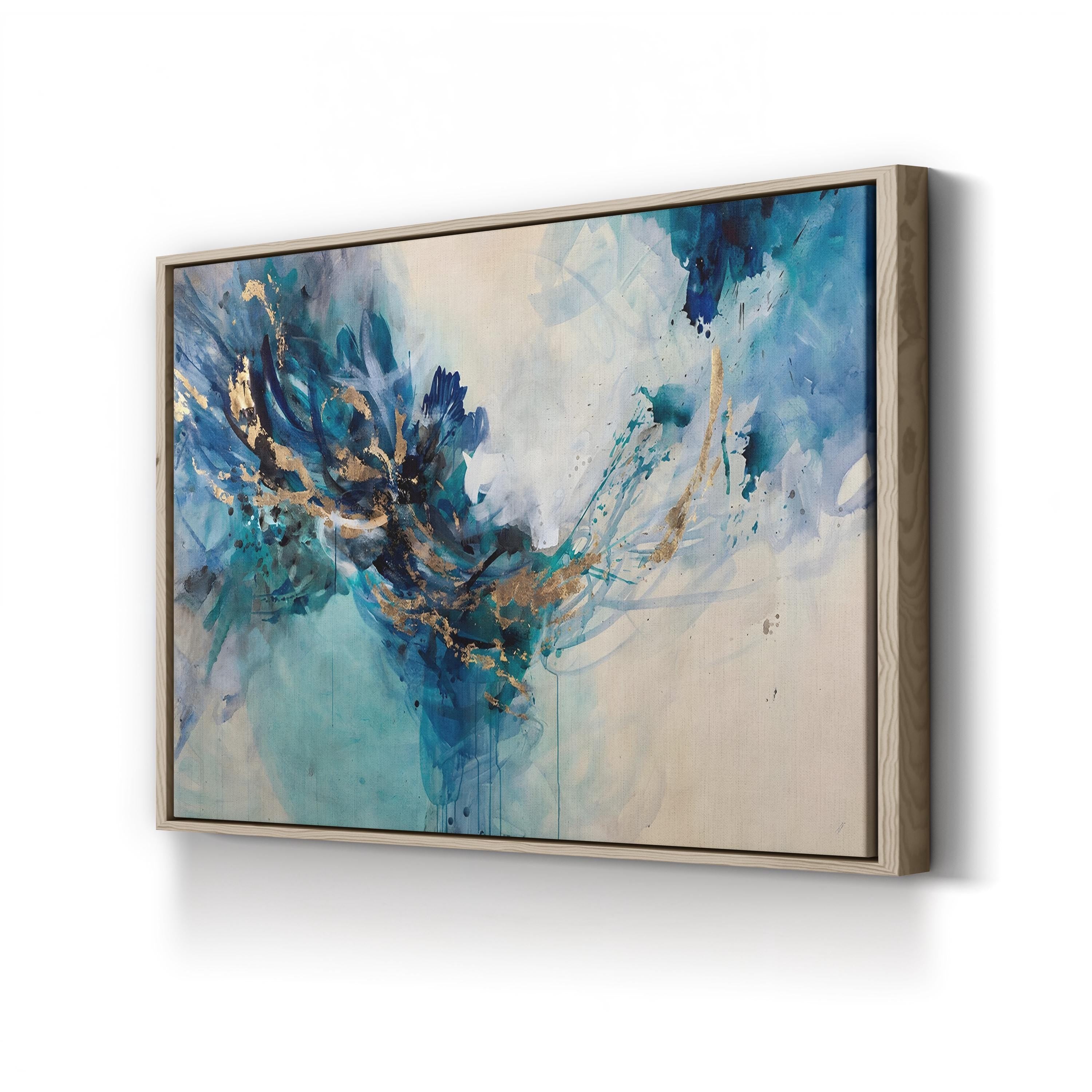 Accumulation of Gold Wall Art | Contemporary Black and Gold Abstract Canvas by Kari Taylor