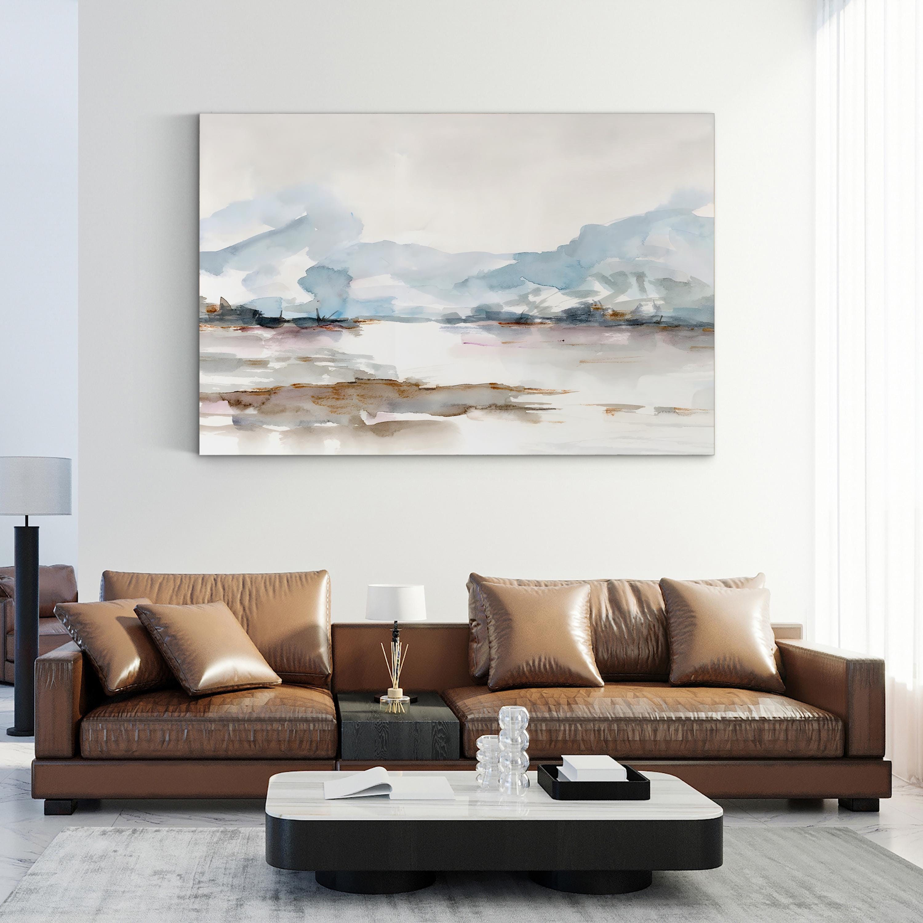 Across the Marsh I Wall Art by Ethan Harper – Contemporary Coastal Marsh Landscape Canvas
