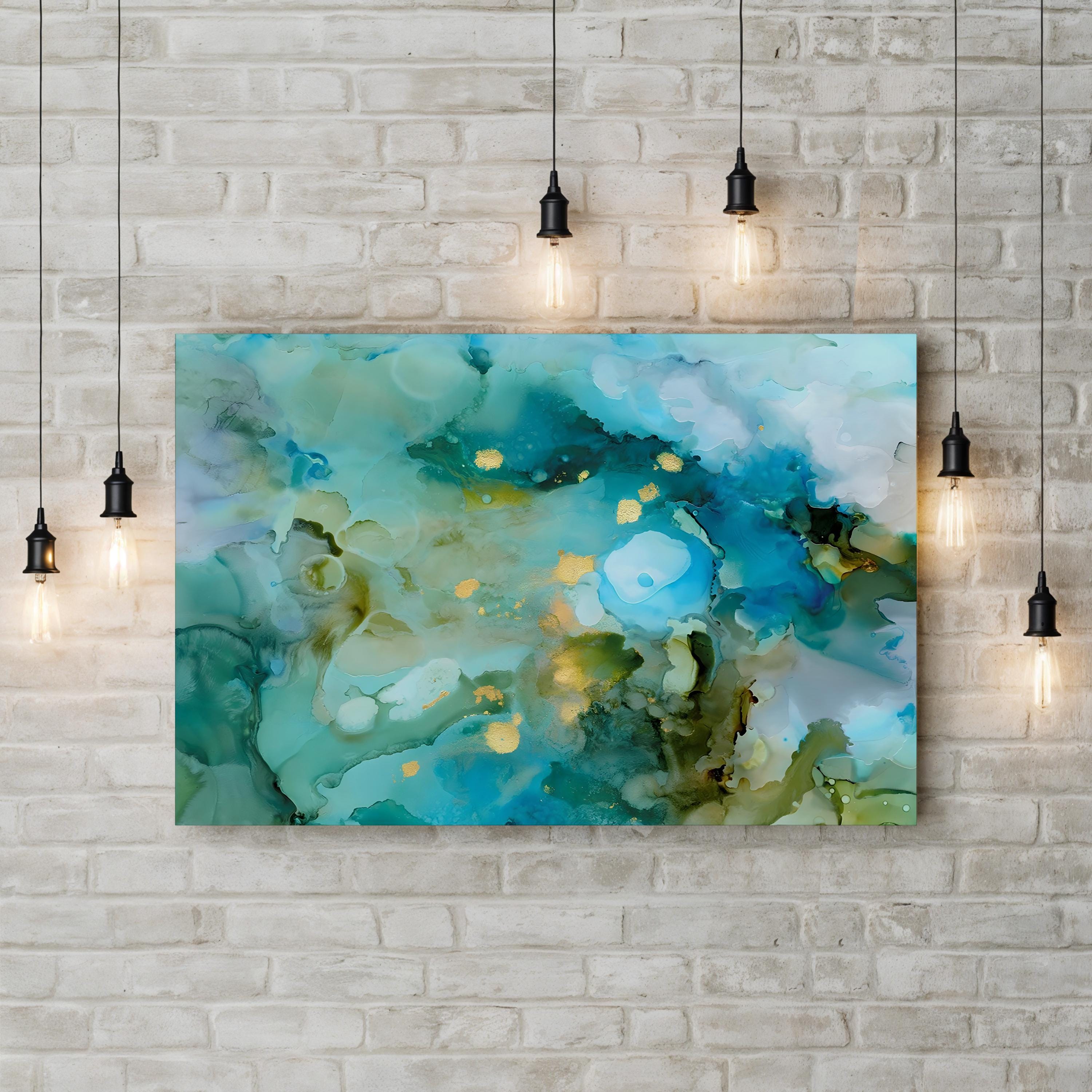 Aqua Brume II Wall Art by Victoria Borges