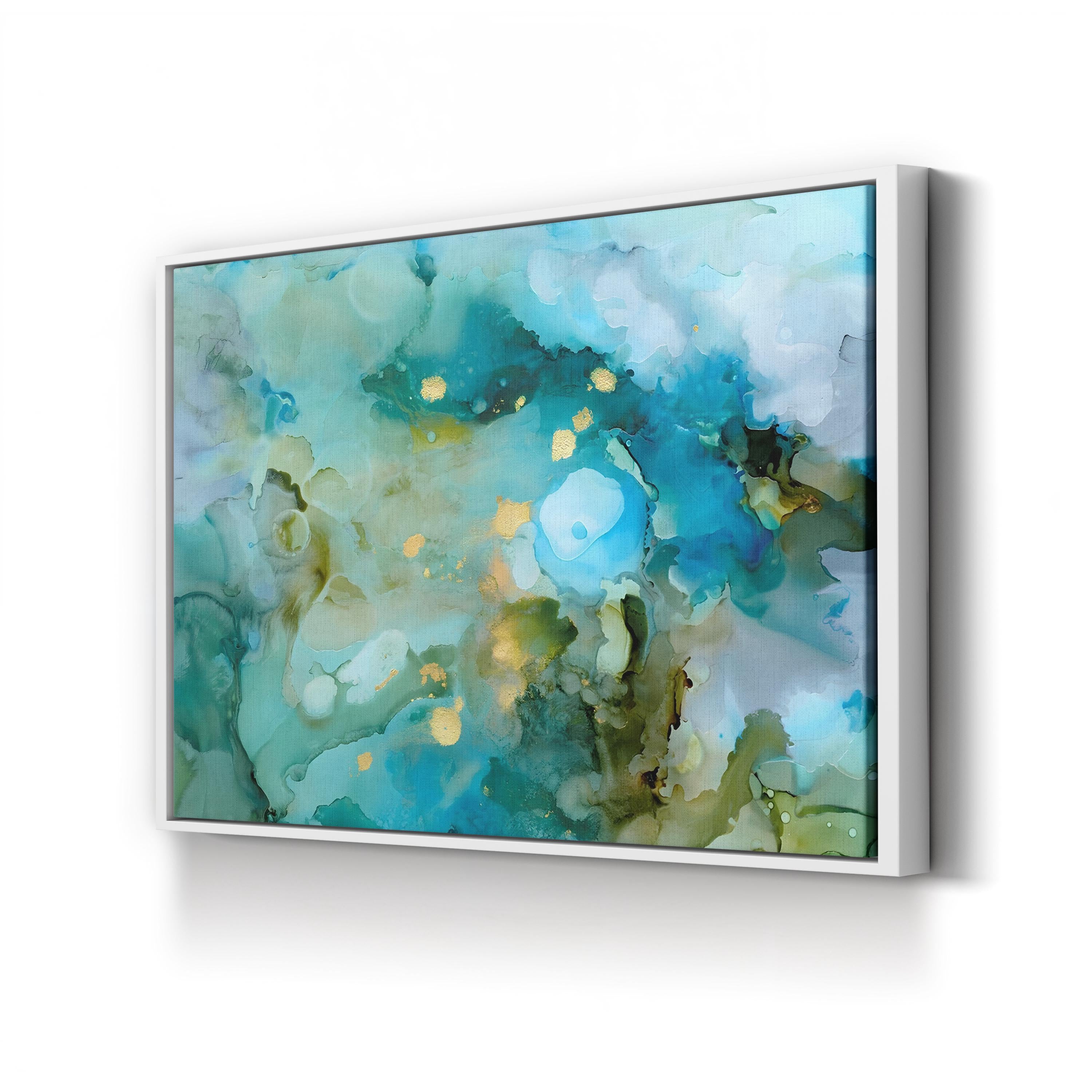 Aqua Brume II Wall Art by Victoria Borges
