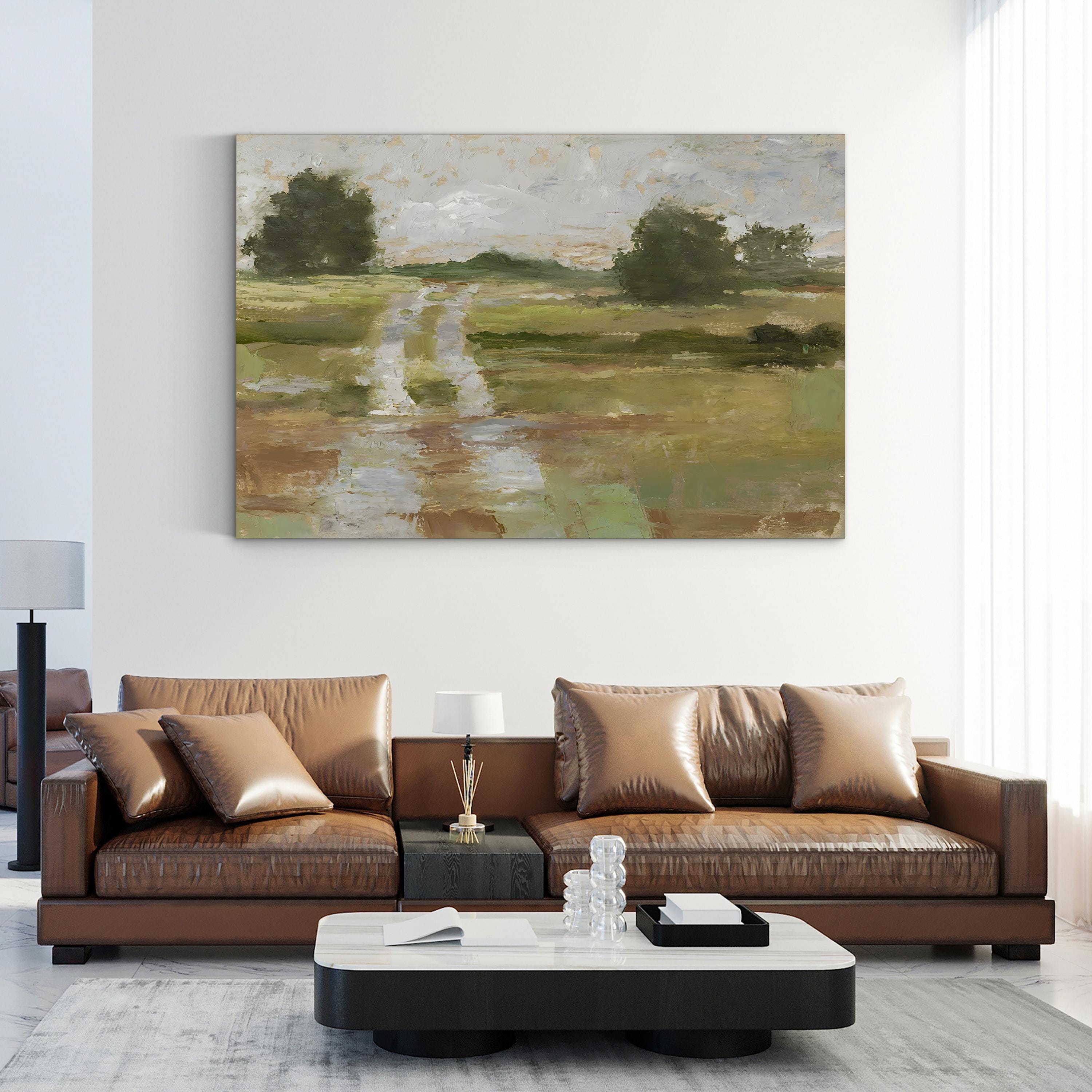 Rolling Hills Back Country Road II Wall Art by Ethan Harper – Farmhouse Rural Landscape