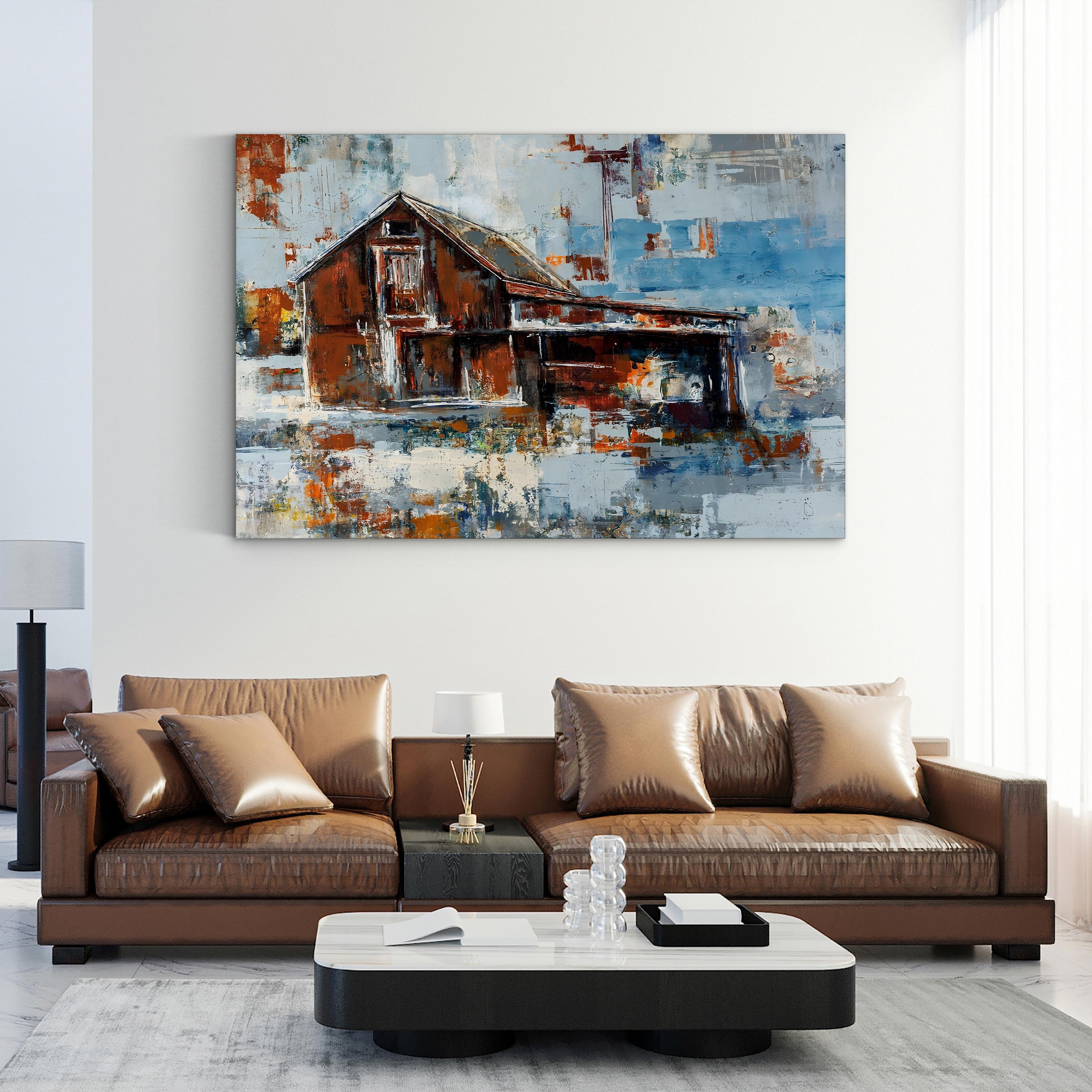 Barn Wall Art by Alexys Henry – Contemporary Rustic Farmhouse Canvas