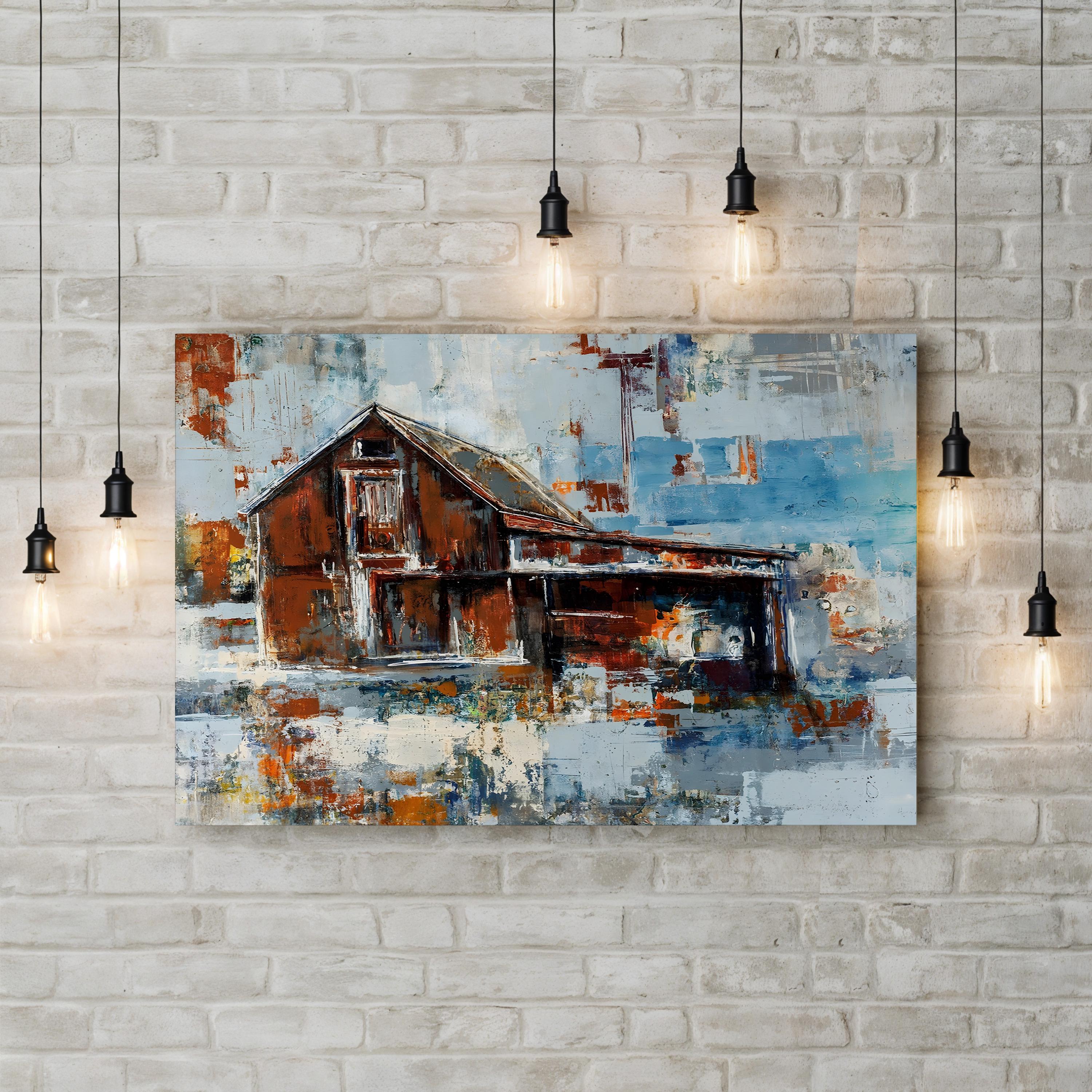 Barn Wall Art by Alexys Henry – Contemporary Rustic Farmhouse Canvas