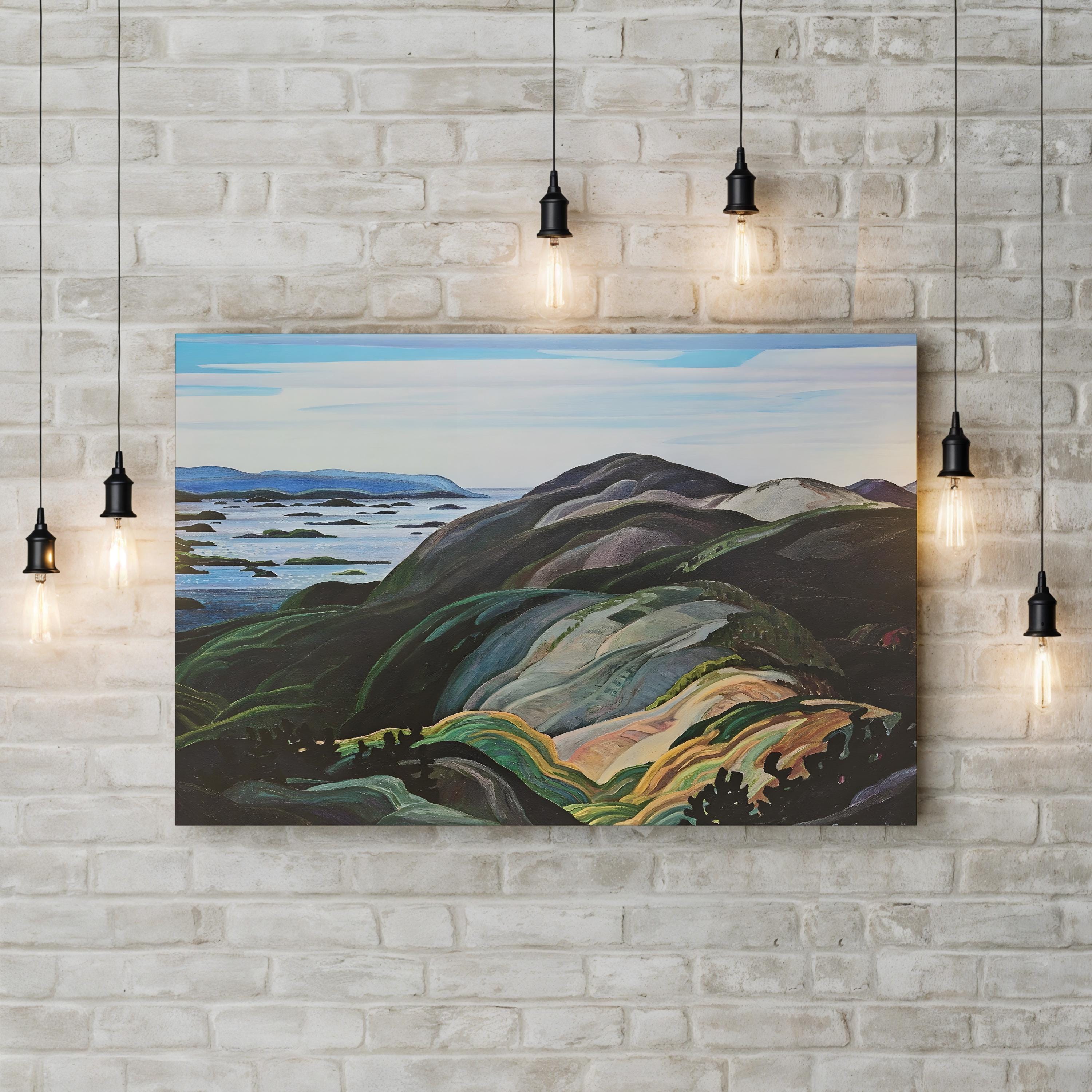 Bay of Islands region in New Zealand Wall Art by Franklin Carmichael