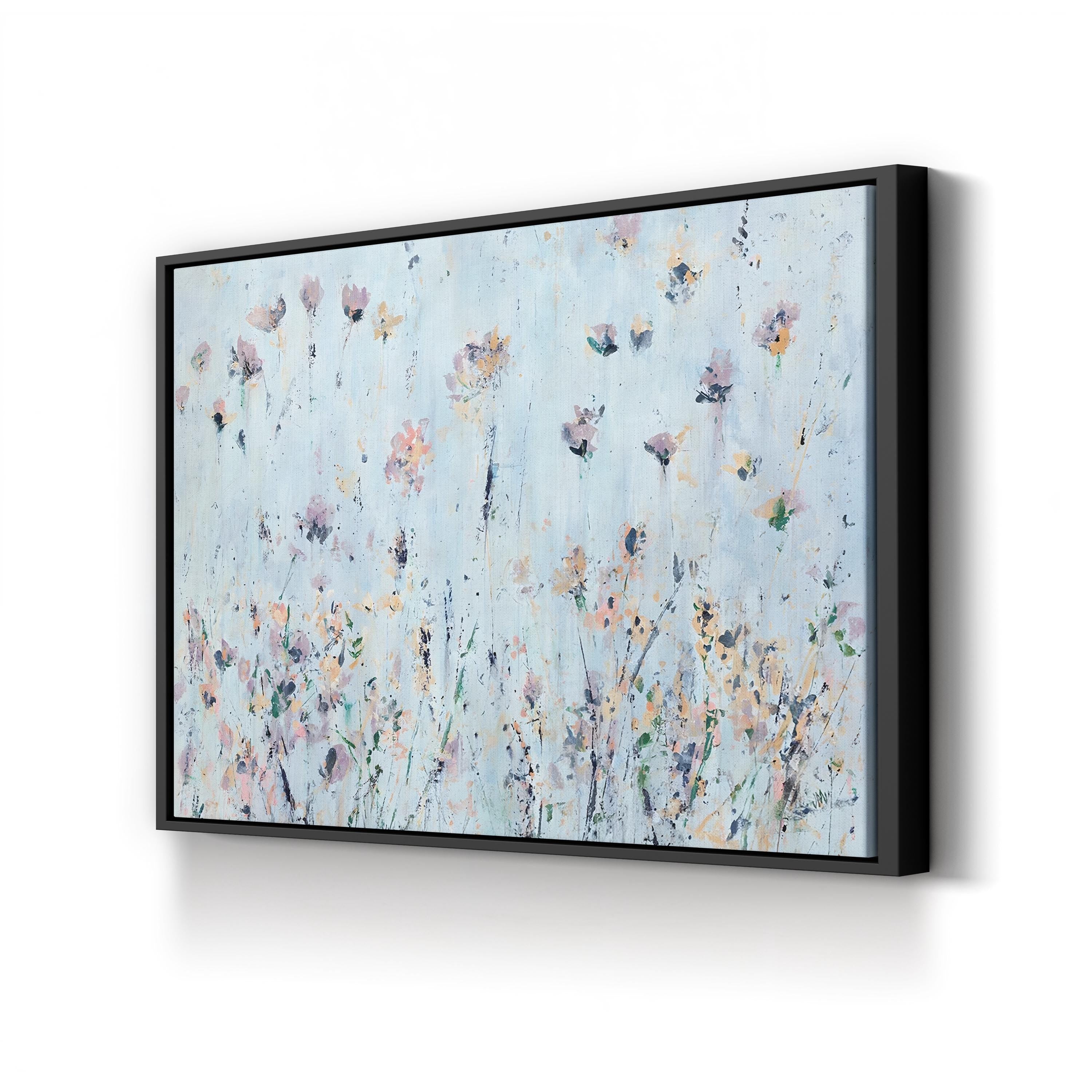 Beachfront Flowers | Contemporary Coastal Floral Wall Art by Jodi Maas