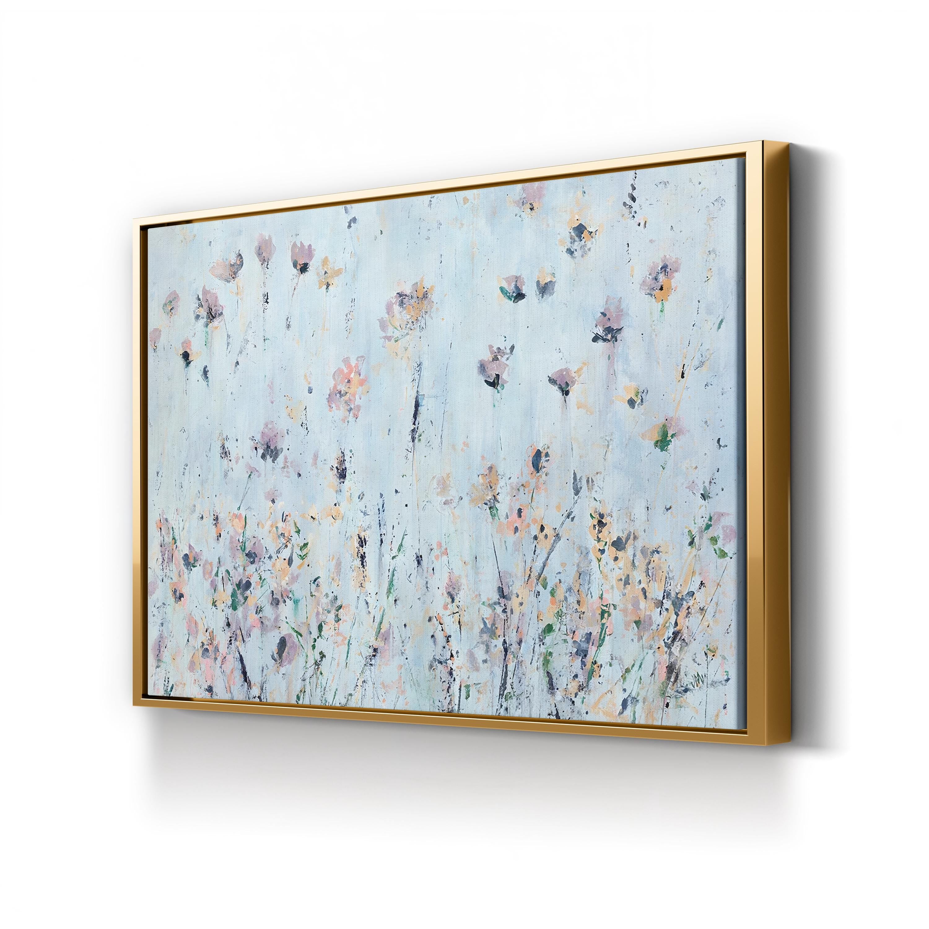 Beachfront Flowers | Contemporary Coastal Floral Wall Art by Jodi Maas