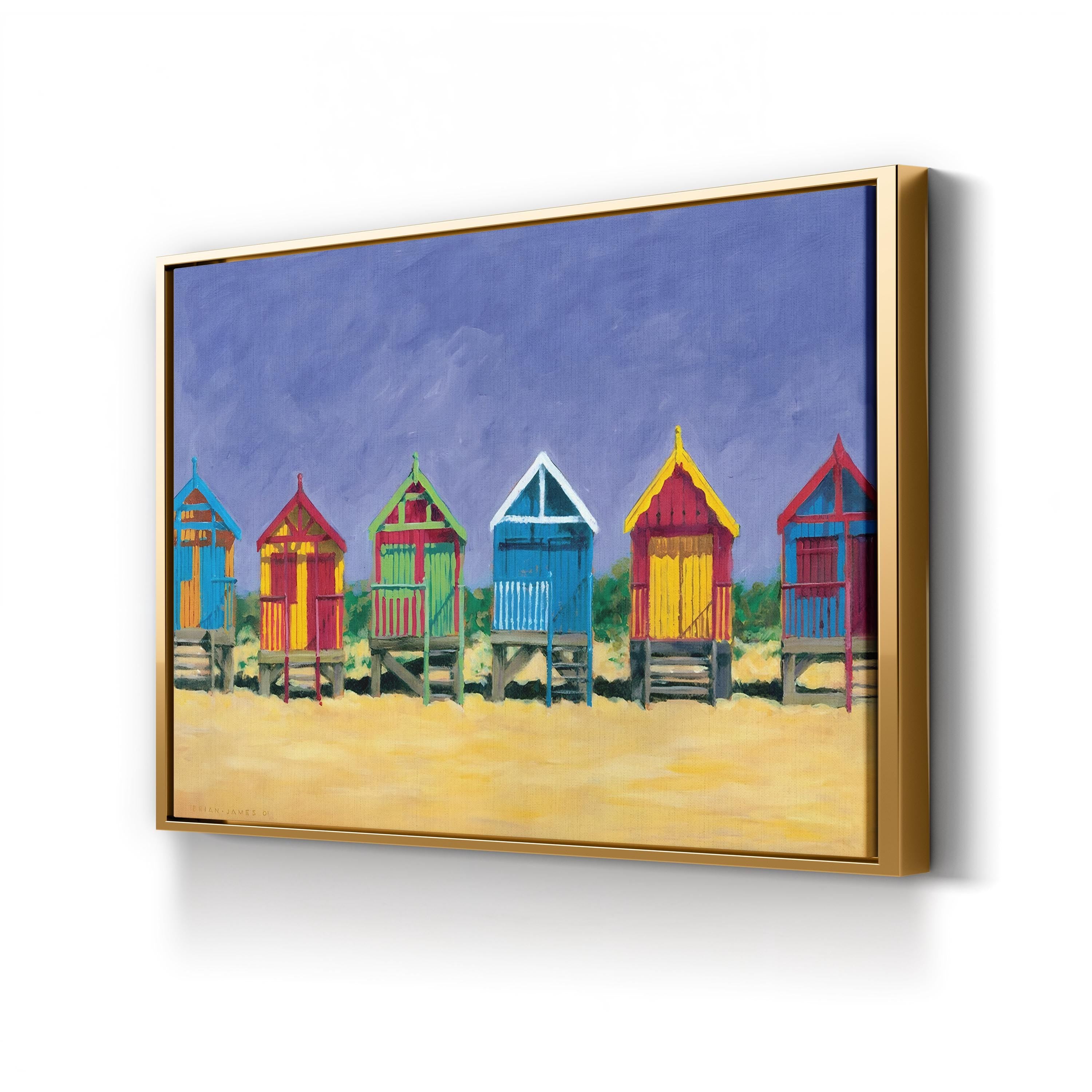 Beach Huts Wall Art by Brian James