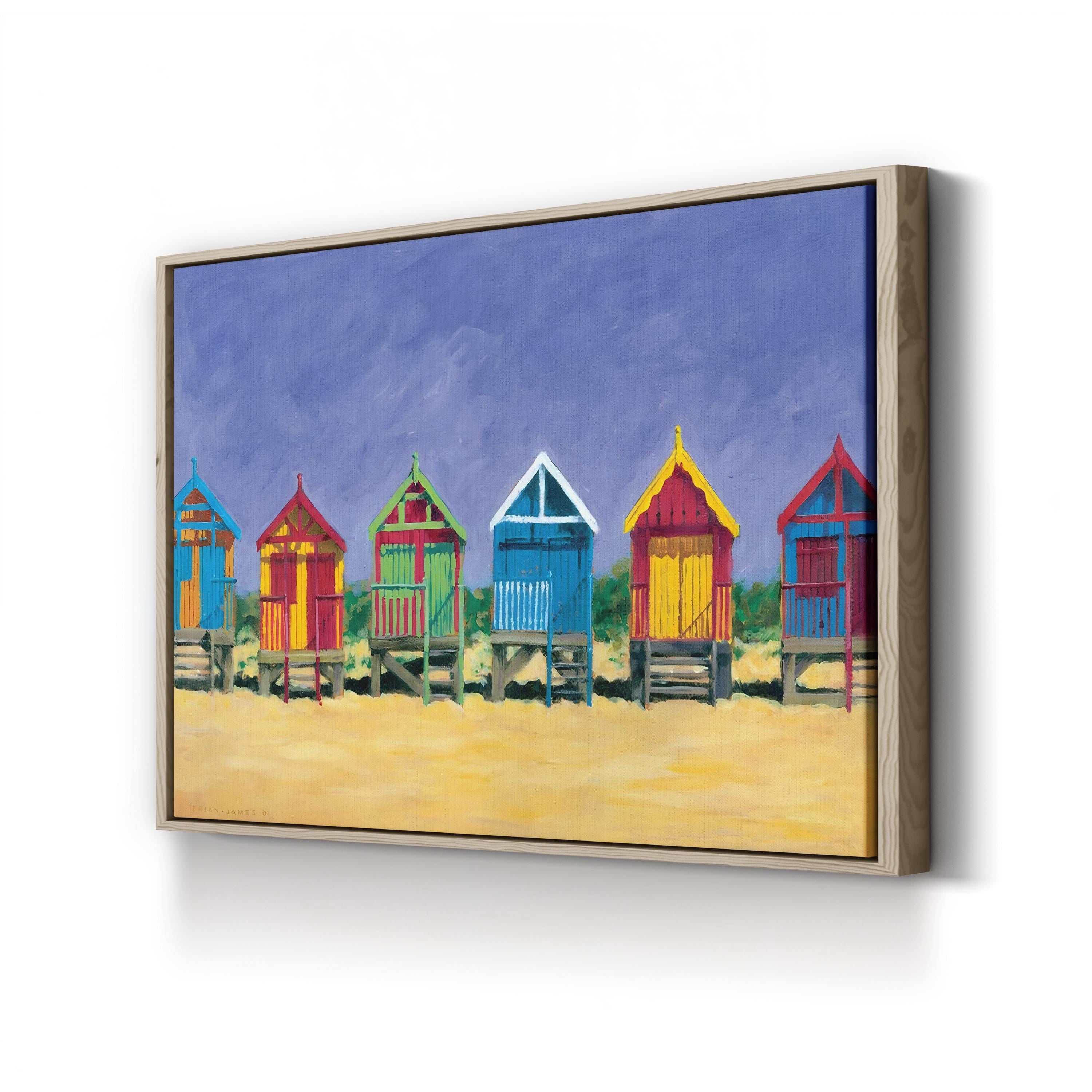 Beach Huts Wall Art by Brian James