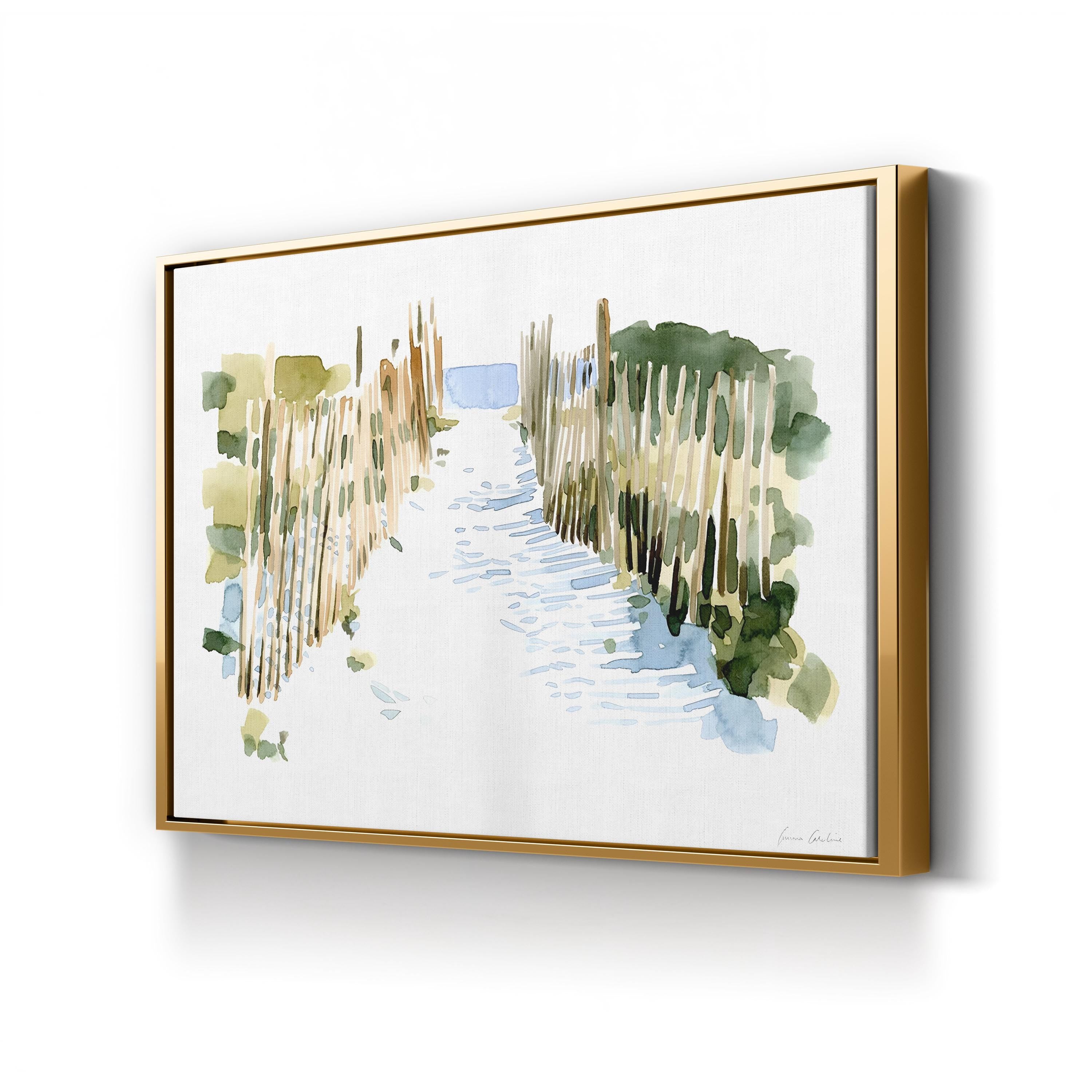 Beach Impressions I Wall Art by Emma Caroline | Contemporary Coastal Abstract Canvas Print