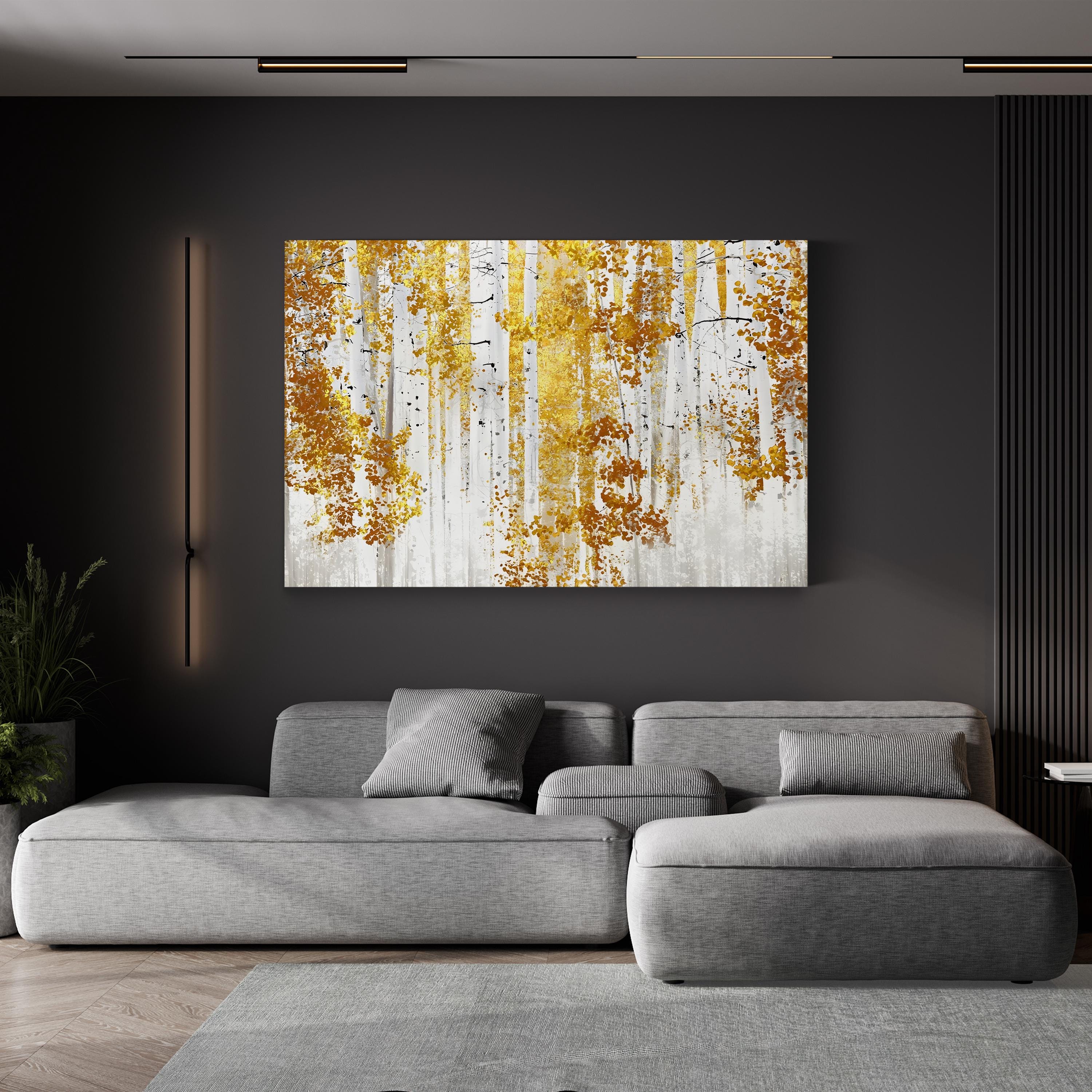 Contemporary Birch Trees Y Forest by Alex Hanson