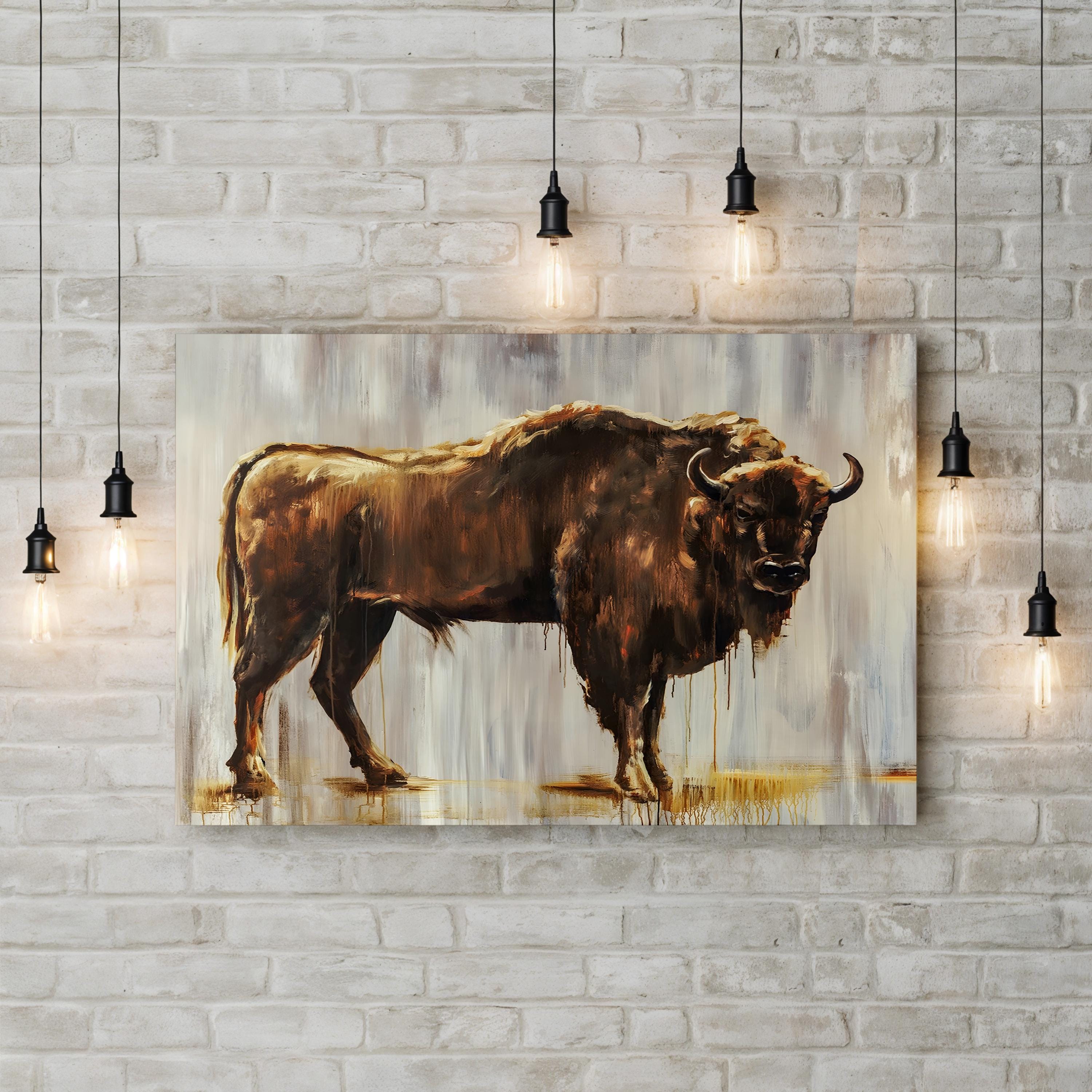 Contemporary Bison By Sydney Edmunds