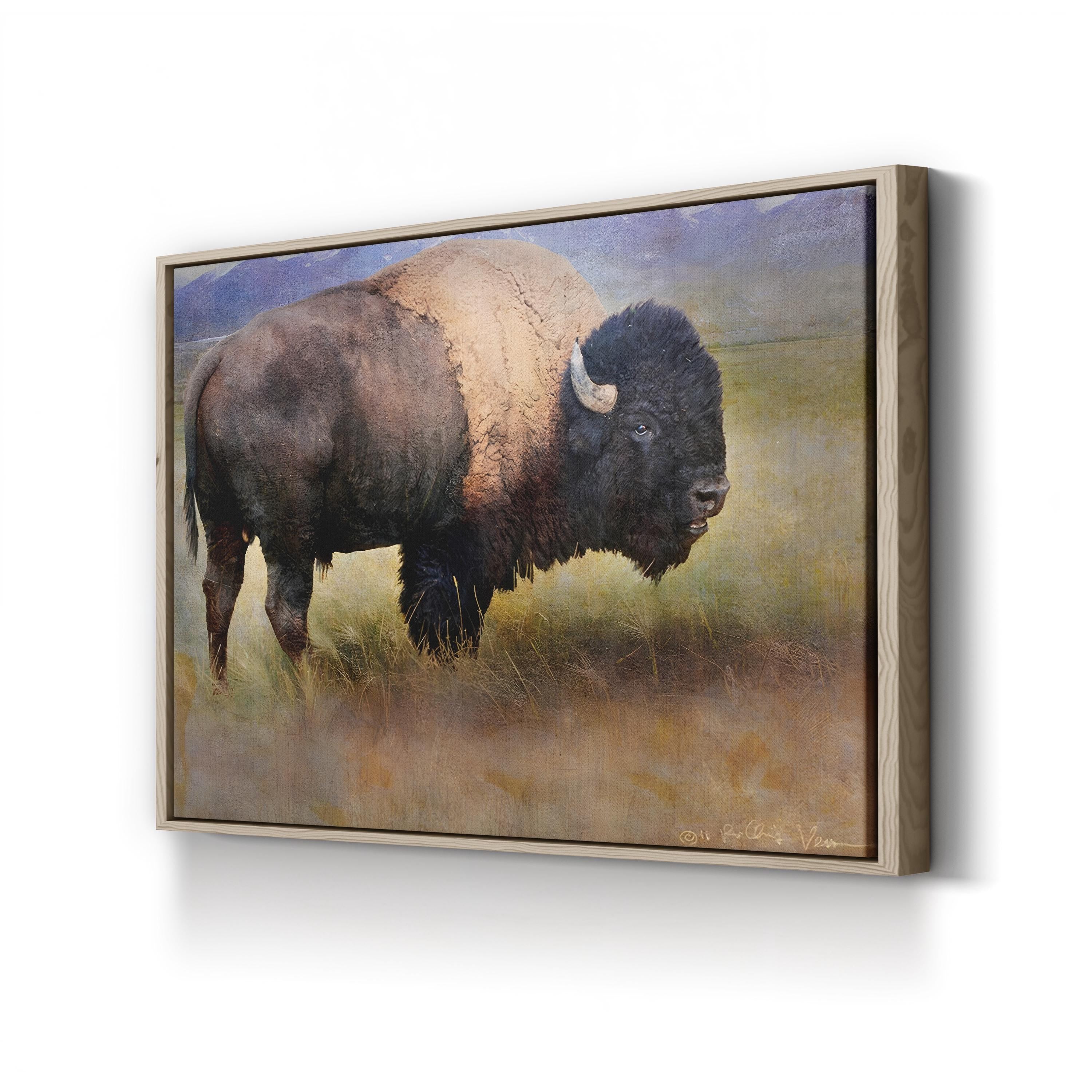 Bison Portrait II Wall Art by Chris Vest