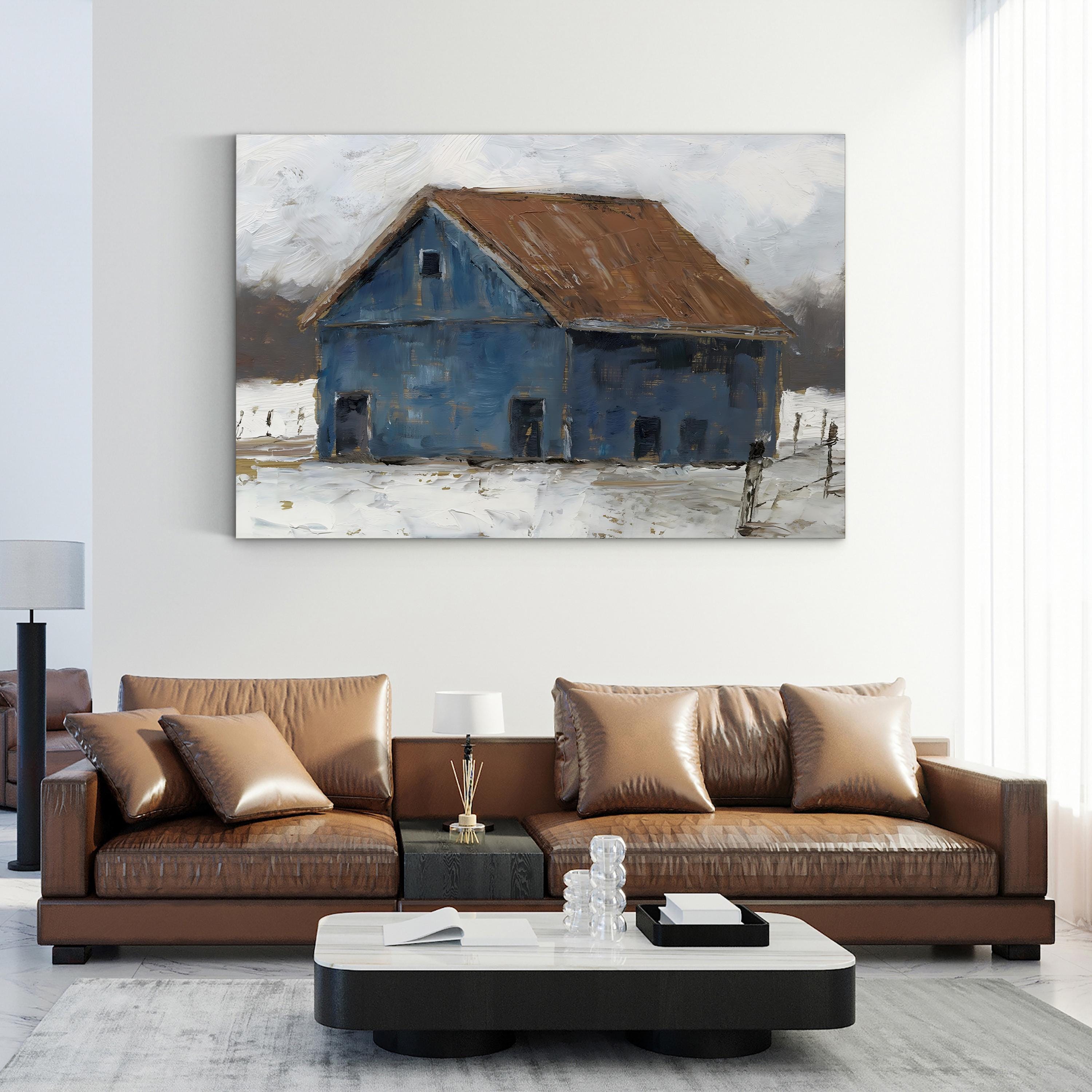 Blue Barn II Wall Art by Ethan Harper