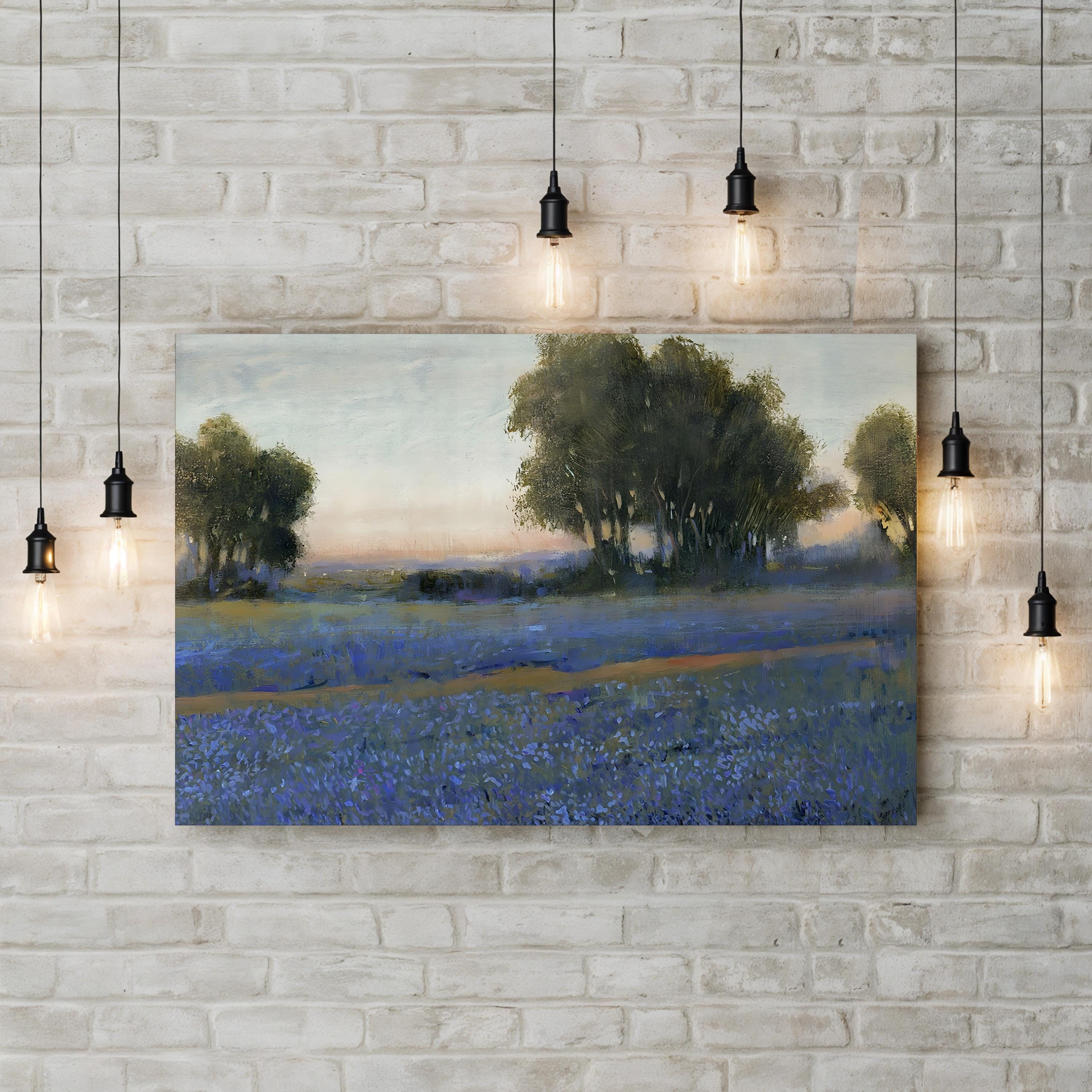 Bluebonnet Field II Wall Art by Tim O’Toole | Texas Wildflower Landscape Canvas