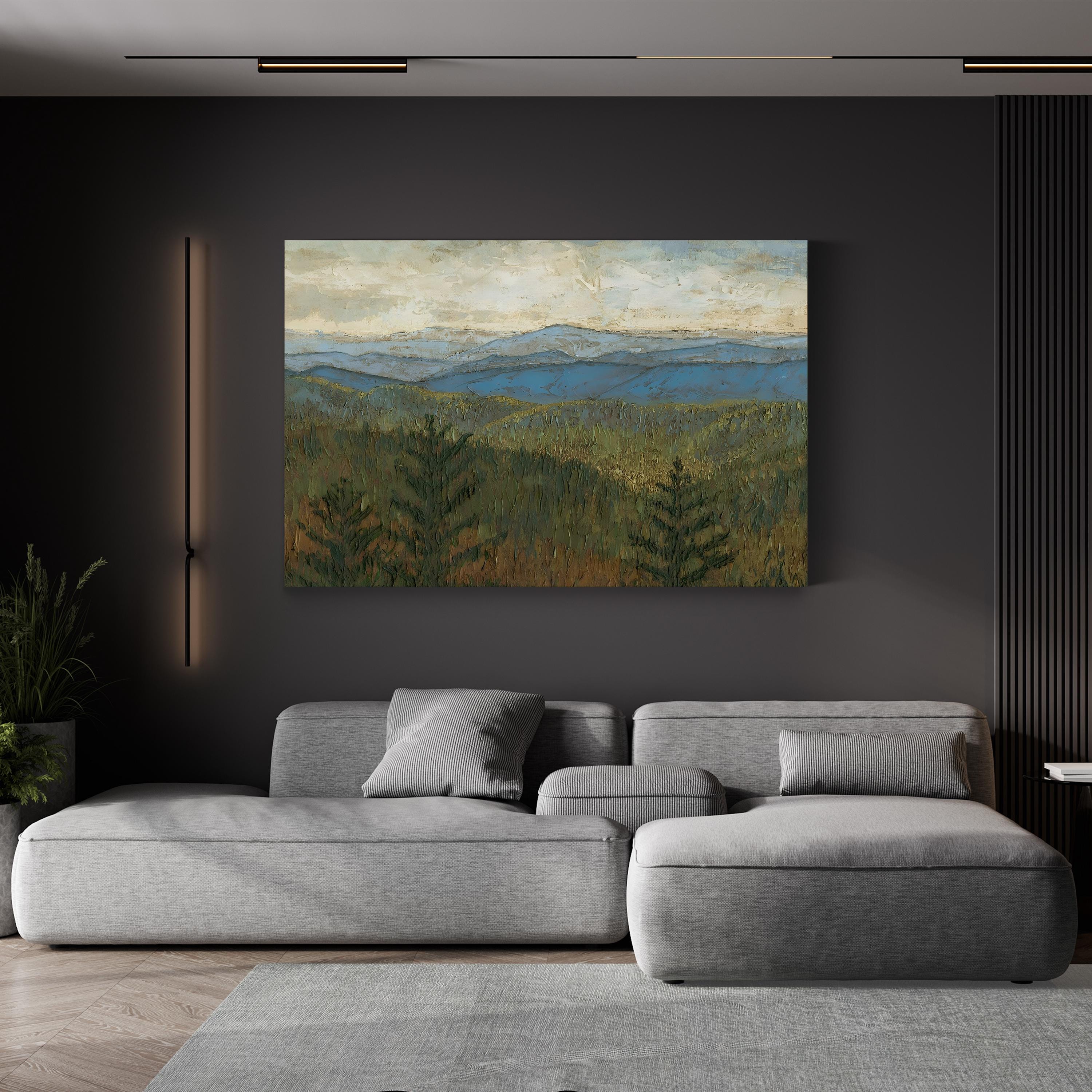 Blue Ridge View I Wall Art by Megan Meagher | Blue Ridge Mountains, Appalachian Region Landscape Canvas Print
