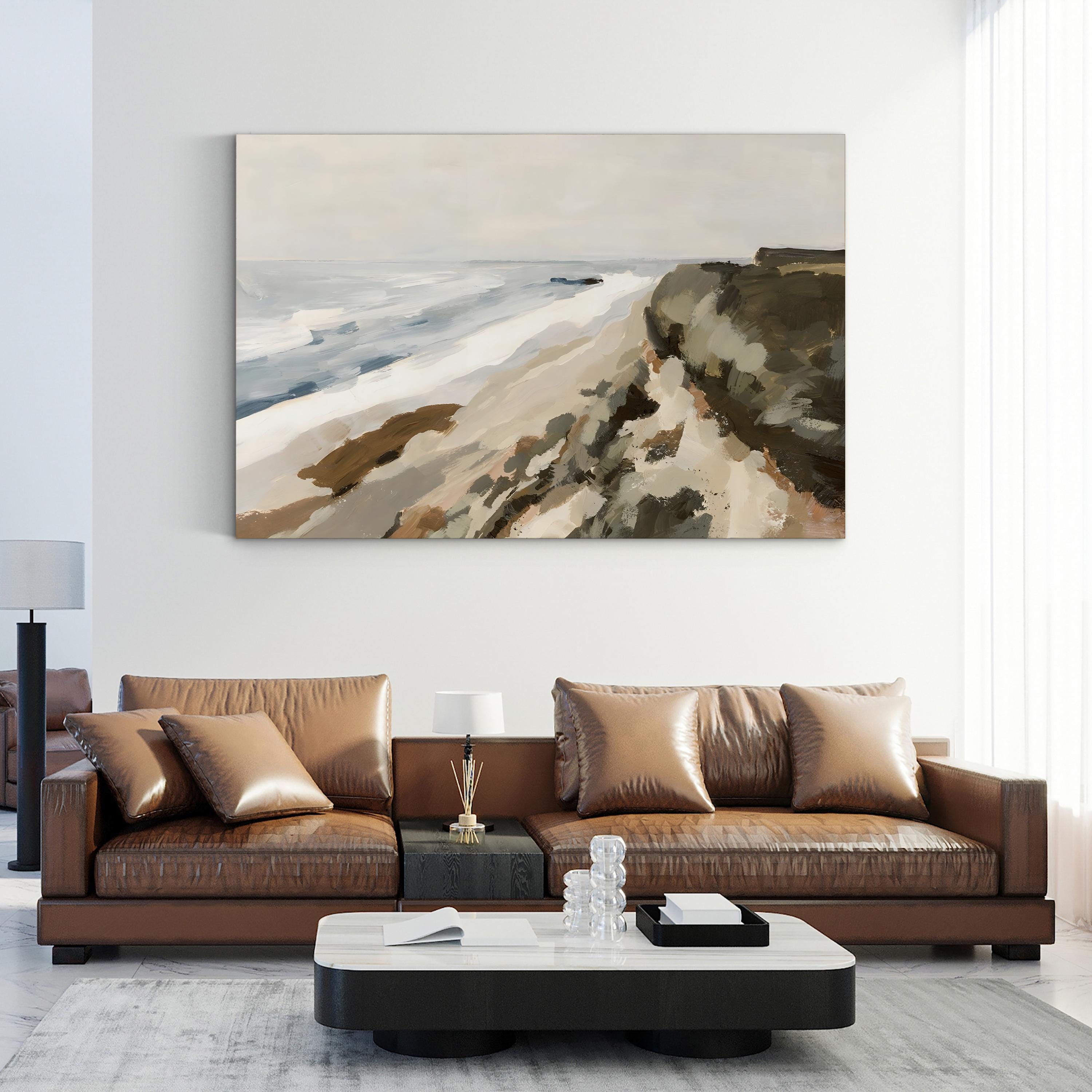 Bluff Bay I – Coastal Seascape Beach Photography Wall Art by Victoria Barnes