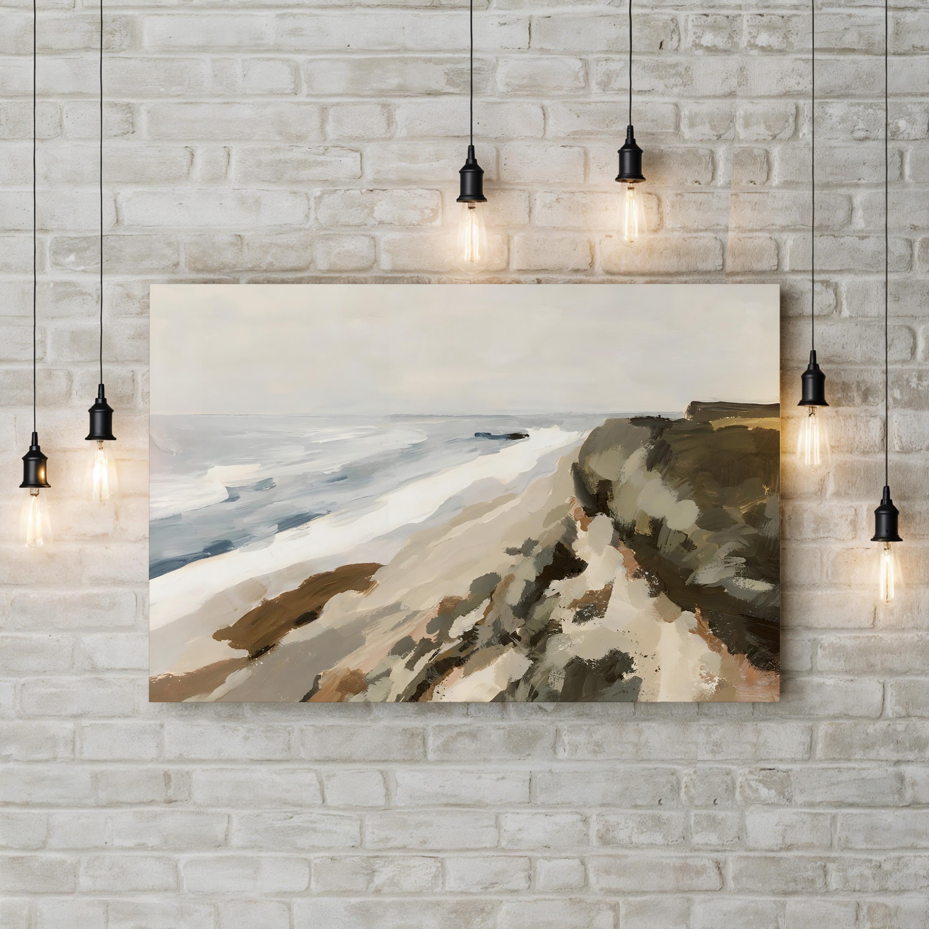 Bluff Bay I – Coastal Seascape Beach Photography Wall Art by Victoria Barnes