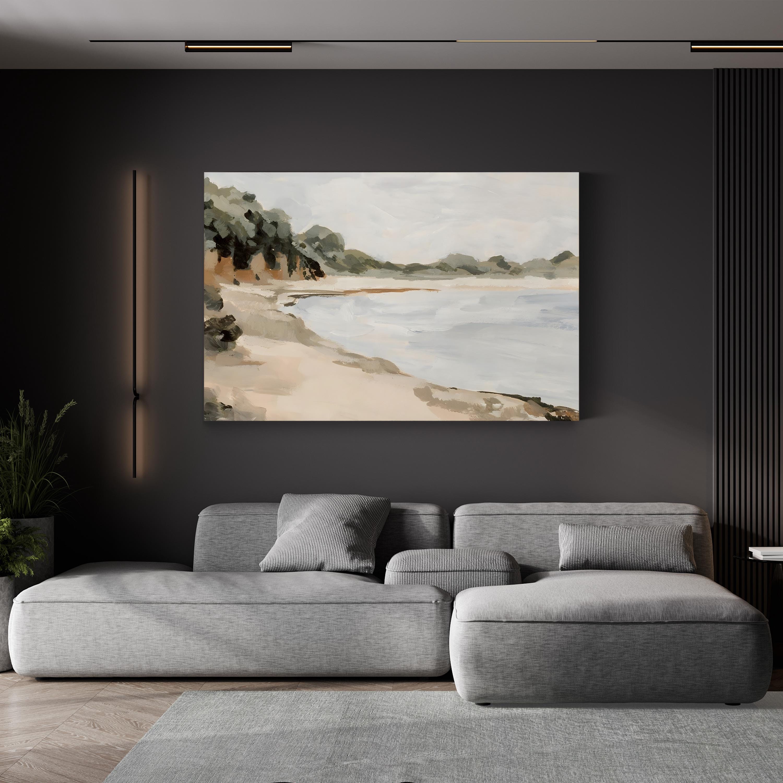 Bluff Bay II – Contemporary Coastal Beach Photography Wall Art by Victoria Barnes