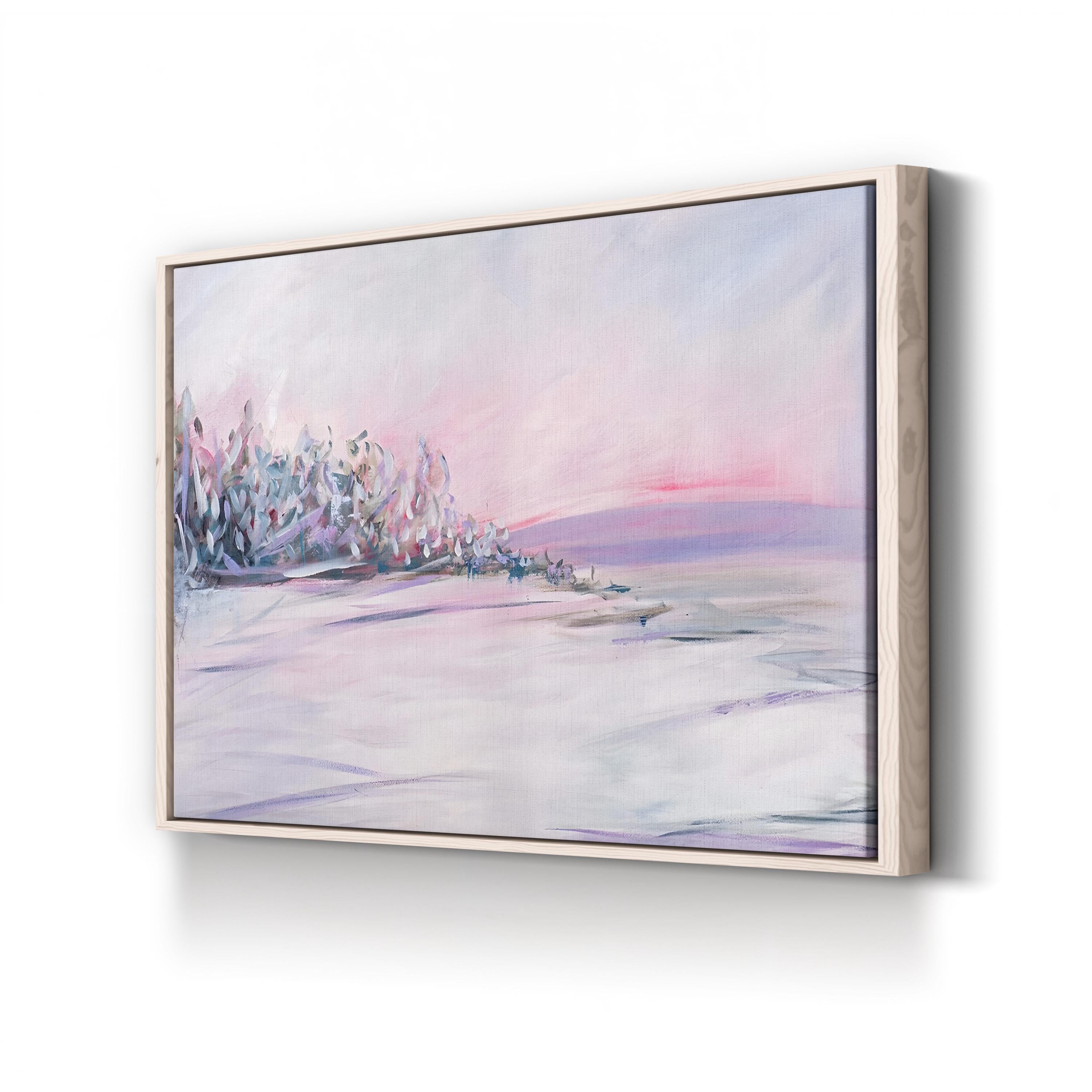 Blush Winter Sunset Wall Art by Circle Art Group