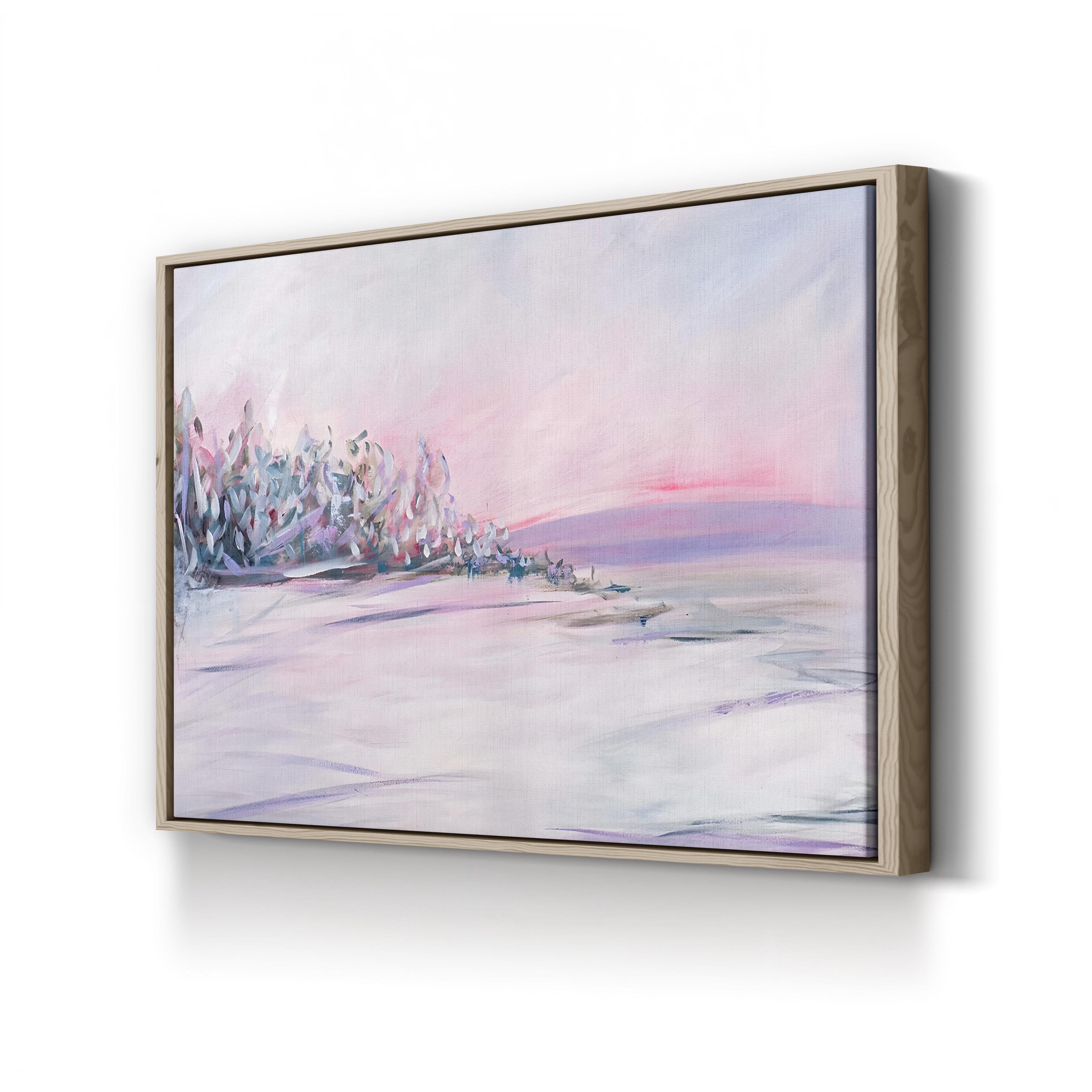 Blush Winter Sunset Wall Art by Circle Art Group