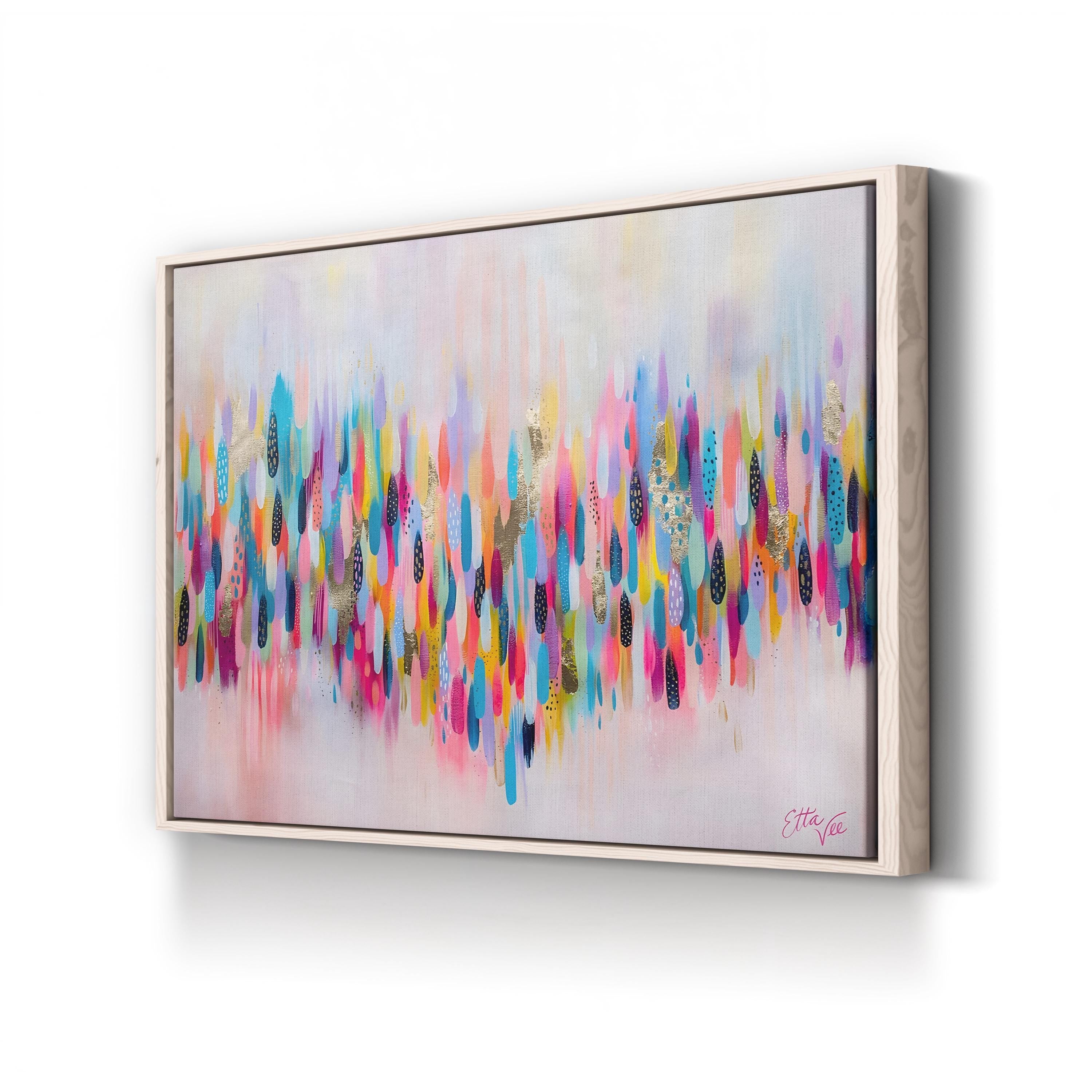 Brushstroke 109 Wall Art by EttaVee Art | Contemporary Colorful Abstract Canvas
