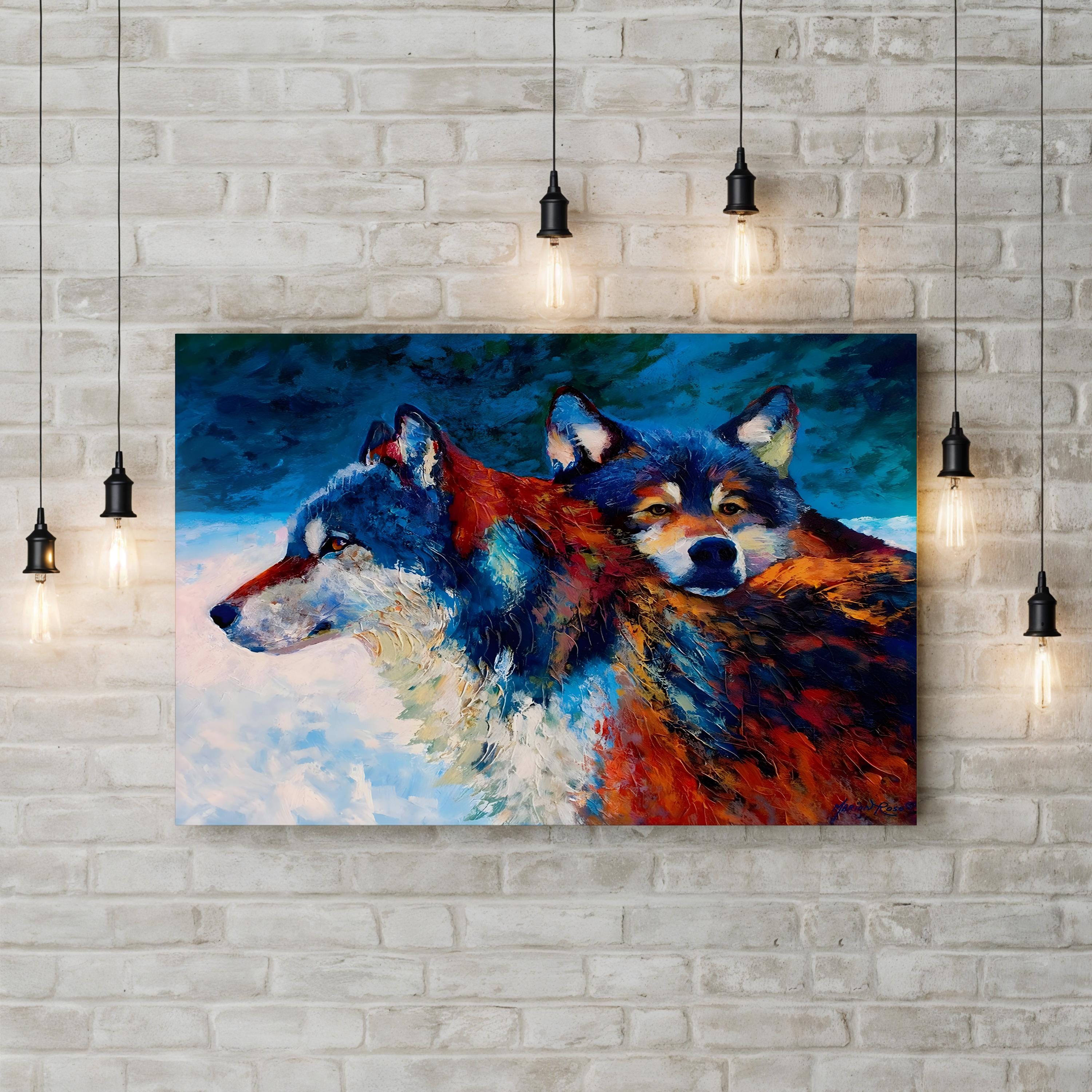 Buds Wall Art by Marion Rose – Contemporary Wolf Canvas Print