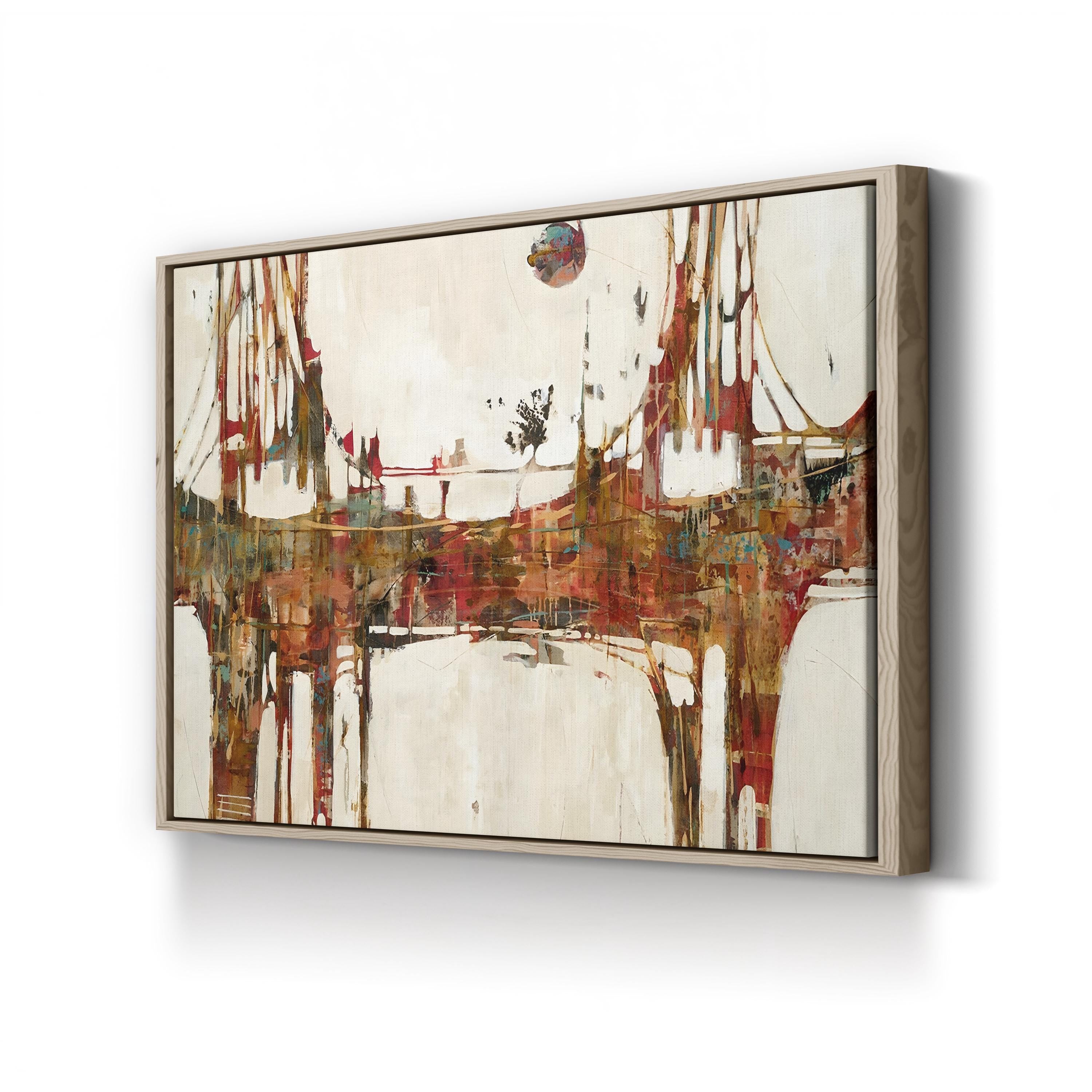 Building Bridges Wall Art by Liz Jardine | Abstract Landscape Canvas