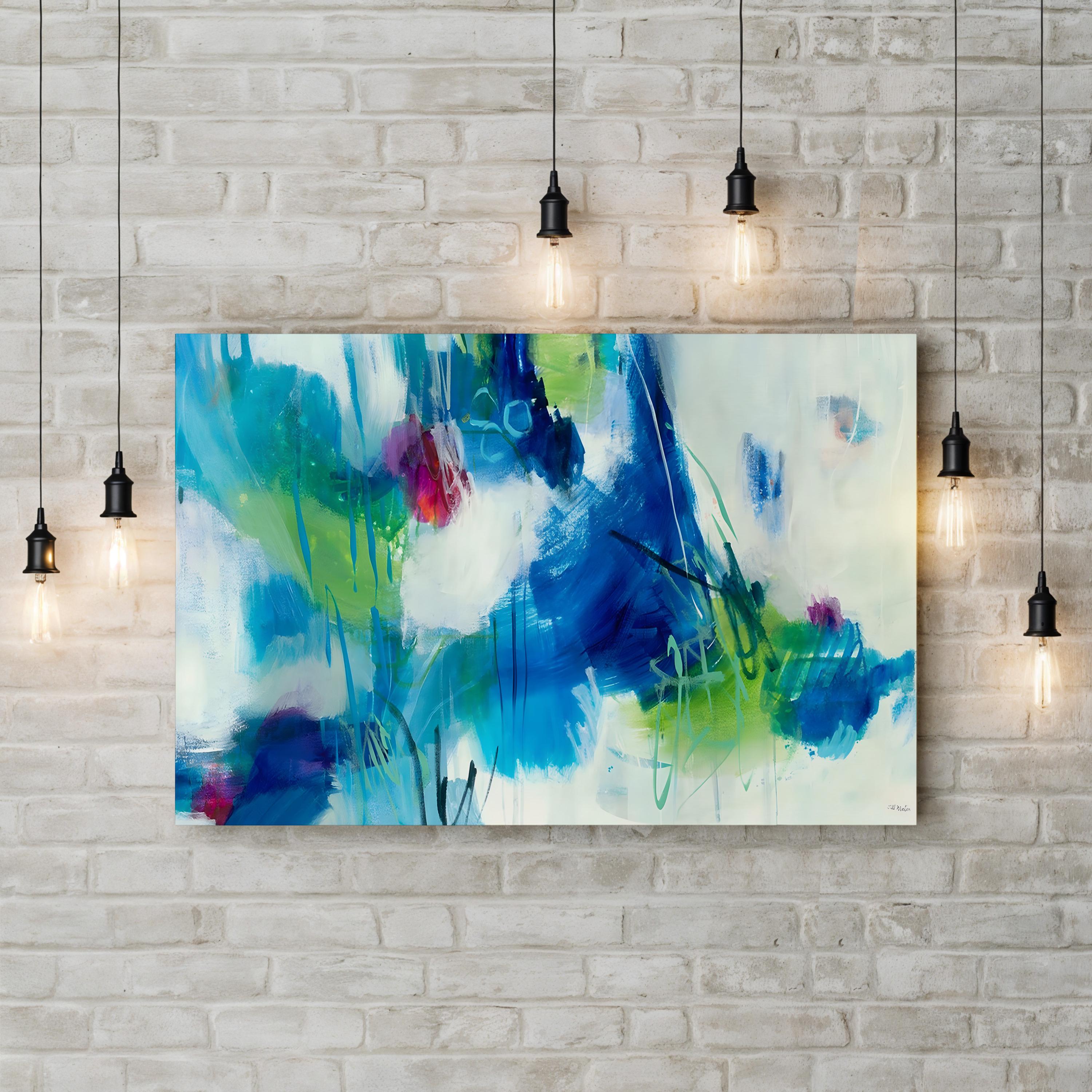 Burst of Rain Wall Art – Contemporary Abstract Nature Artwork