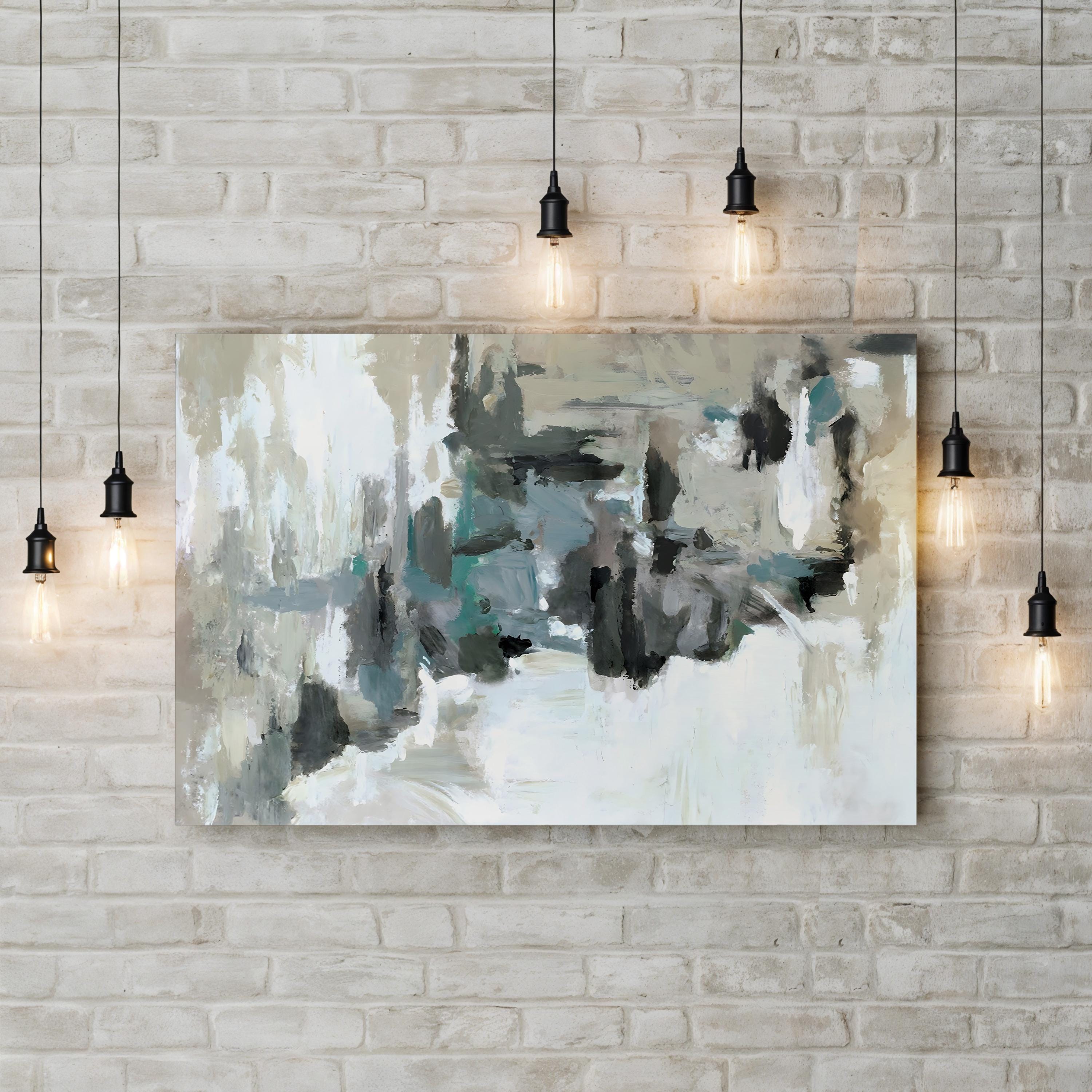 Calm Before the Storm Wall Art by Circle Art Group – Abstract Ocean Seascape Canvas Print