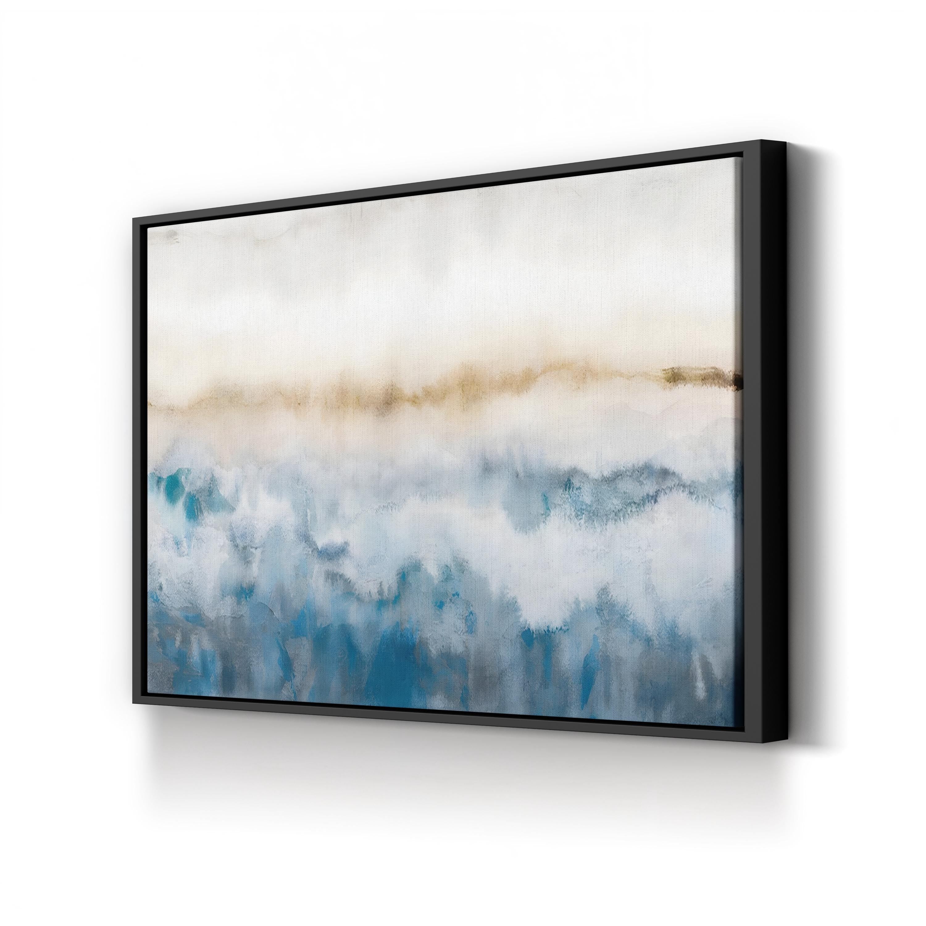 Calm Wave Wall Art by J. Hazel – Contemporary Abstract Ocean Painting Print