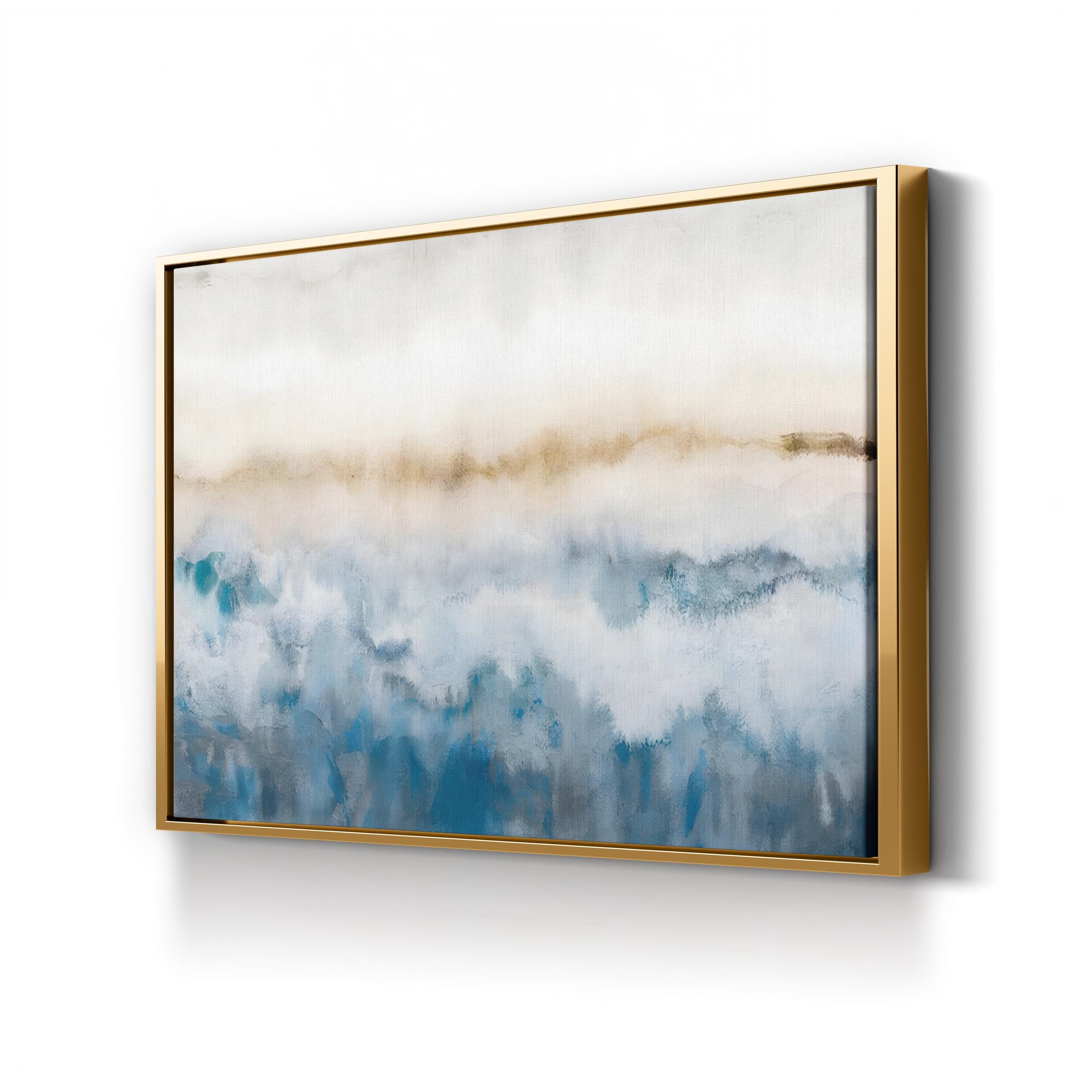 Calm Wave Wall Art by J. Hazel – Contemporary Abstract Ocean Painting Print