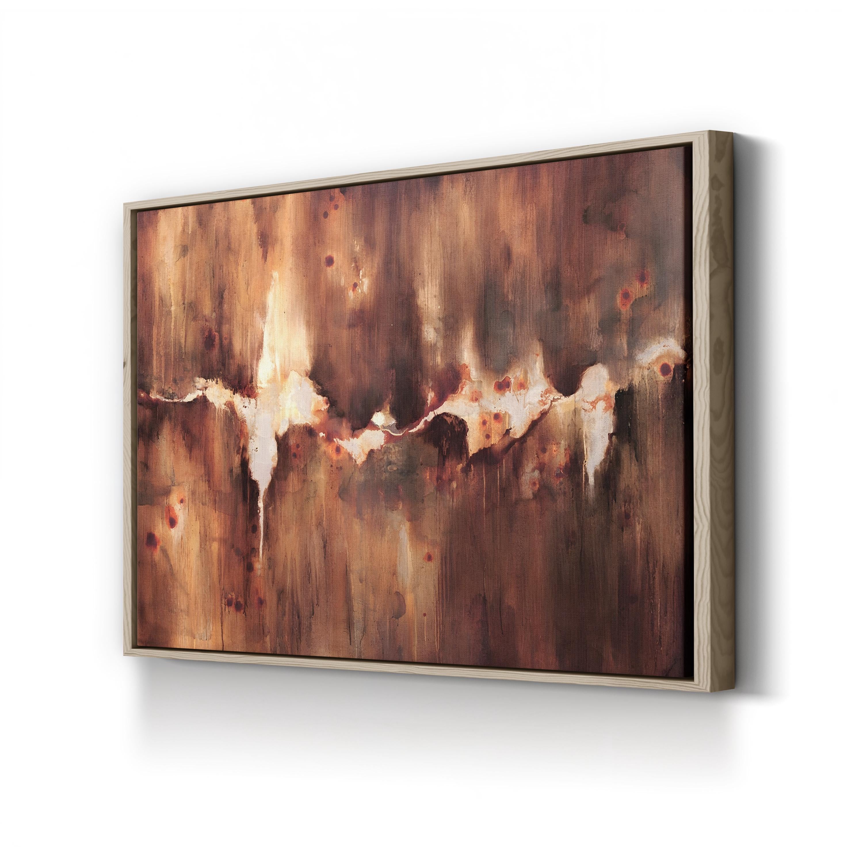 Rustic Patina Composition Cast Iron Wall Sconce Abstract Print