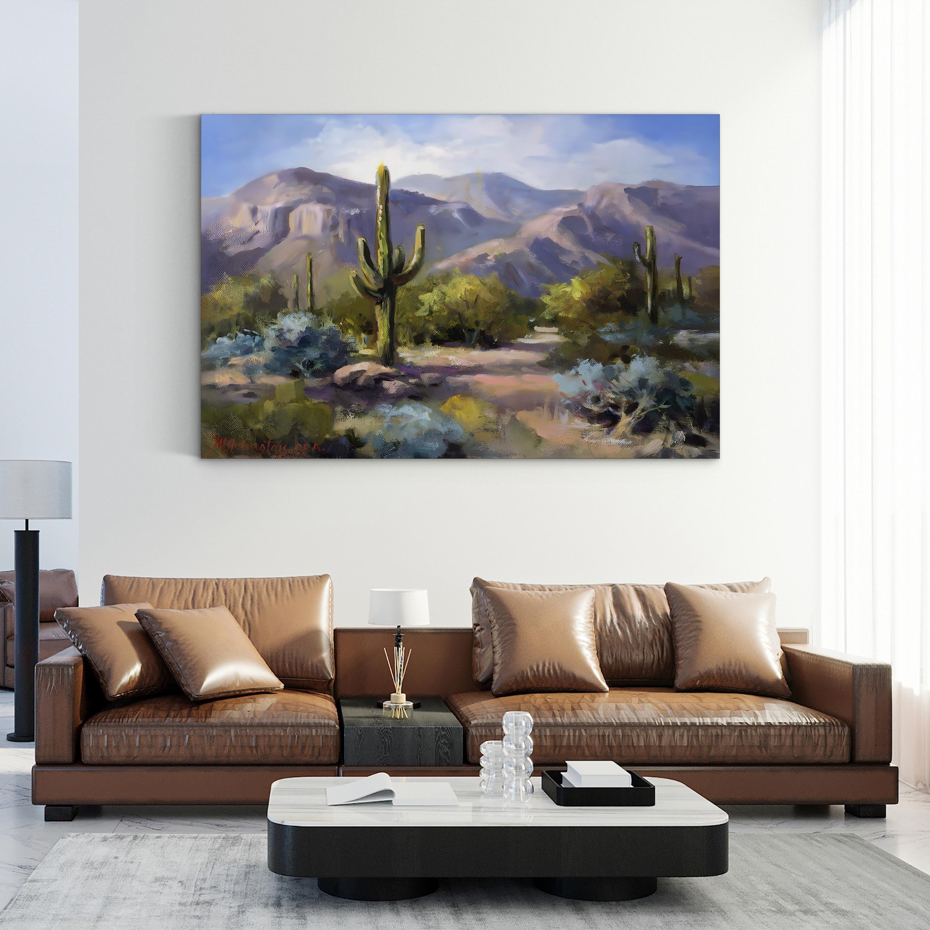 Catalina Mountain Foothills Wall Art by Maxine Johnston