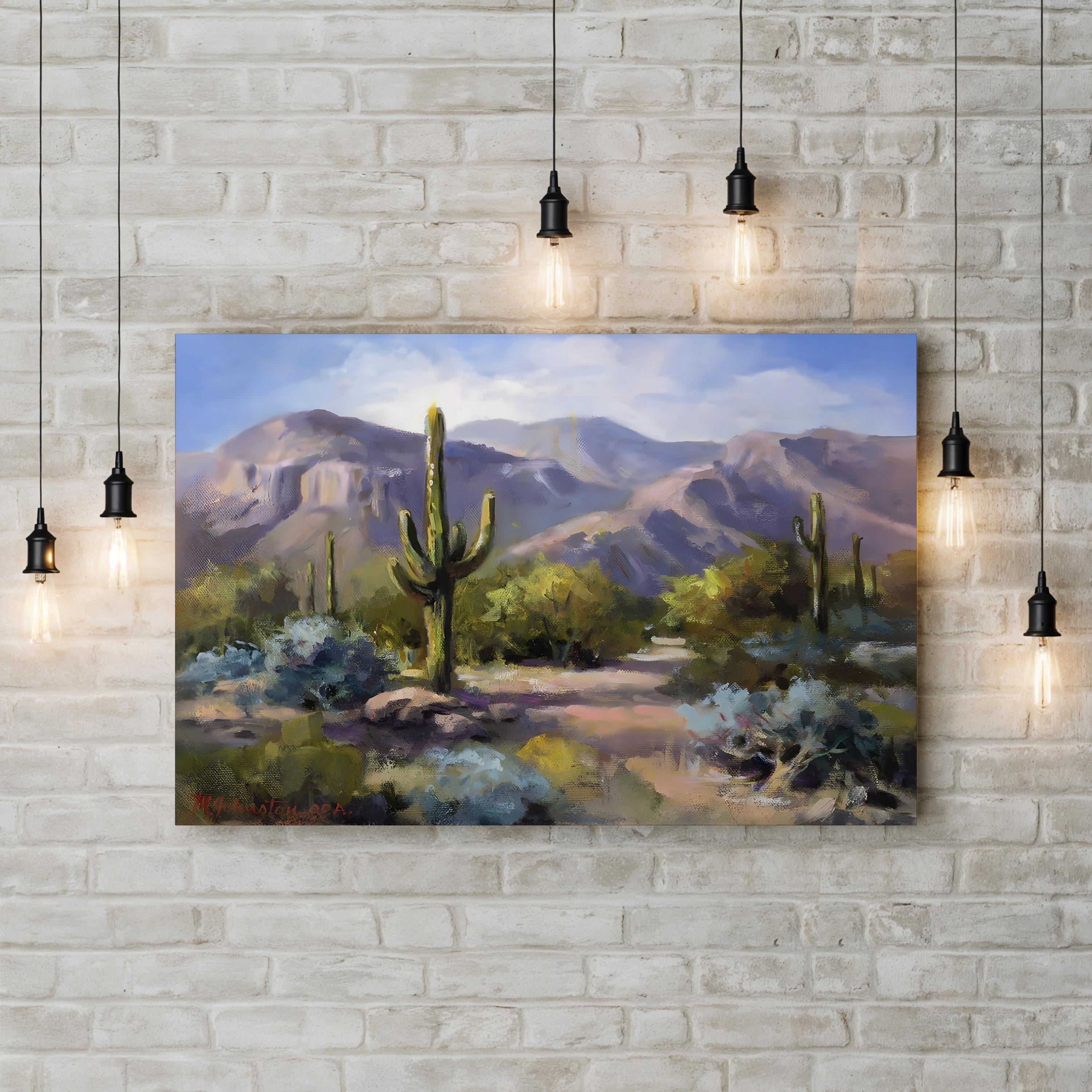 Catalina Mountain Foothills Wall Art by Maxine Johnston