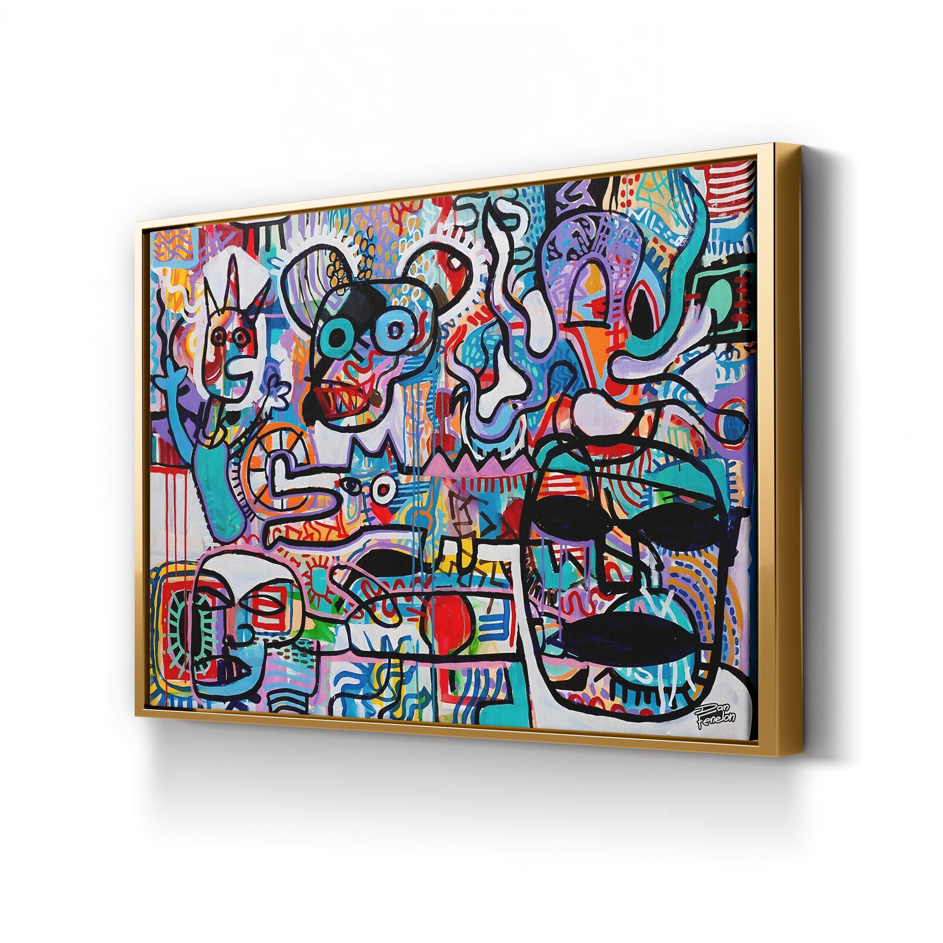 Cavecophony Wall Art by Dan Fenelon – Contemporary Urban Abstract Painting Print