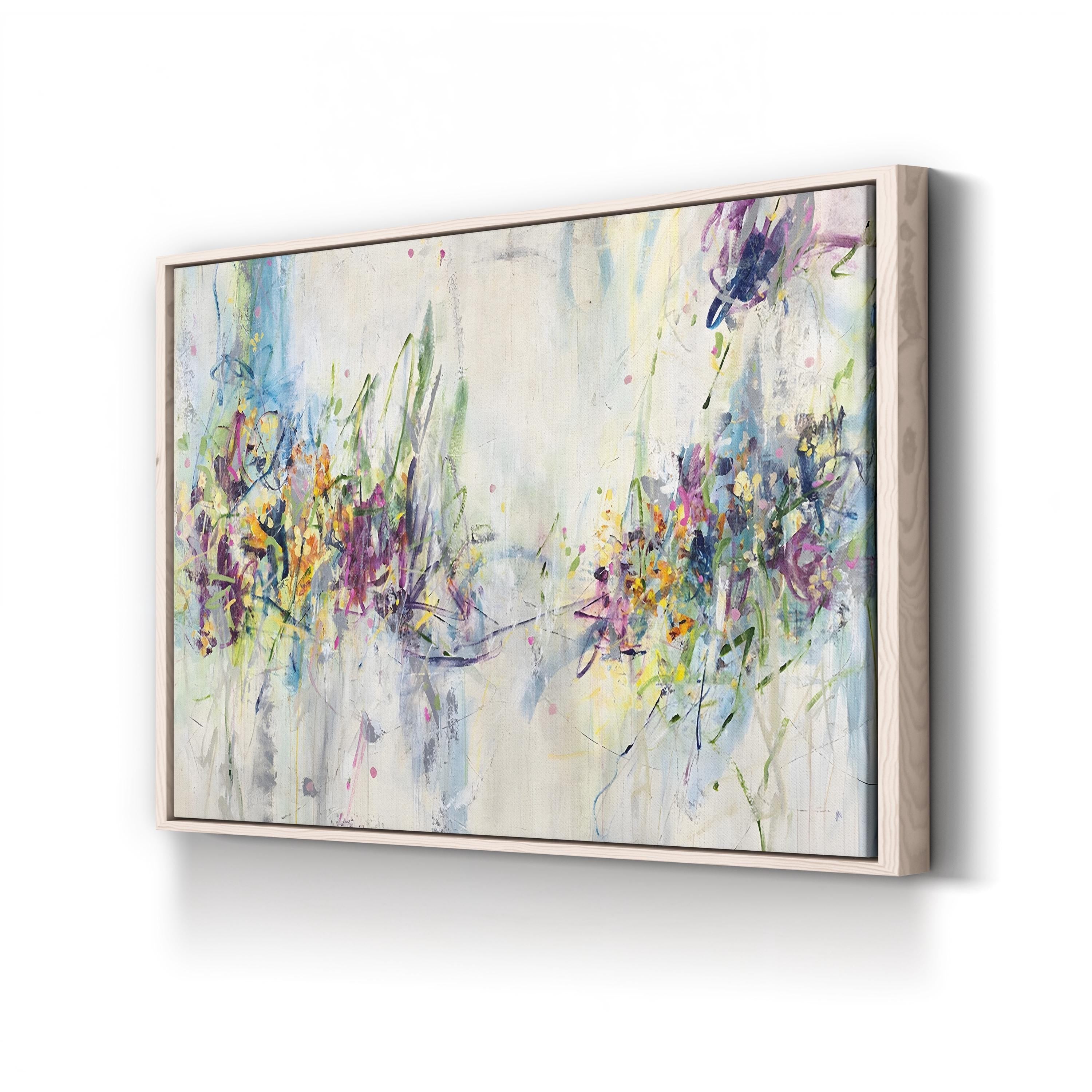 Chamomile Cocktail Wall Art by Jodi Maas – Contemporary Abstract Floral Canvas