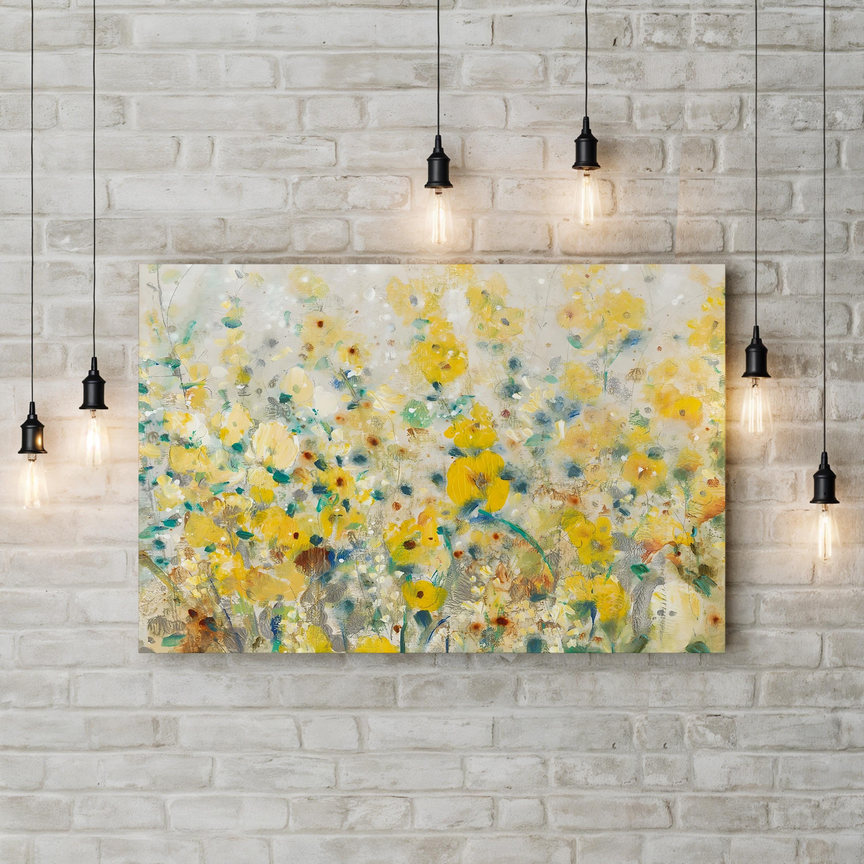 Cheerful Garden II Wall Art by Tim O’Toole – Contemporary Floral Canvas Print