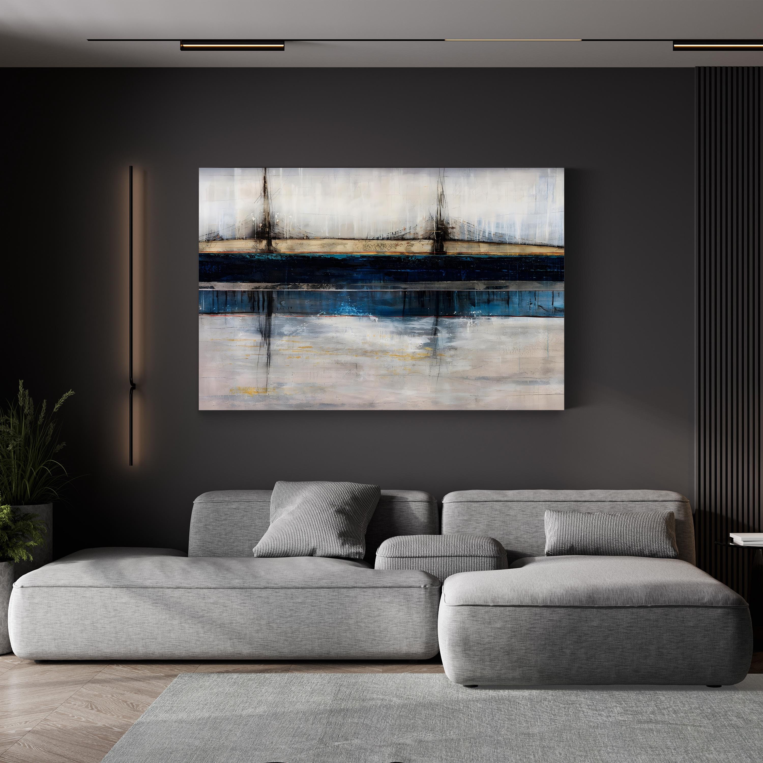 City Blue Wall Art by Joshua Schicker
