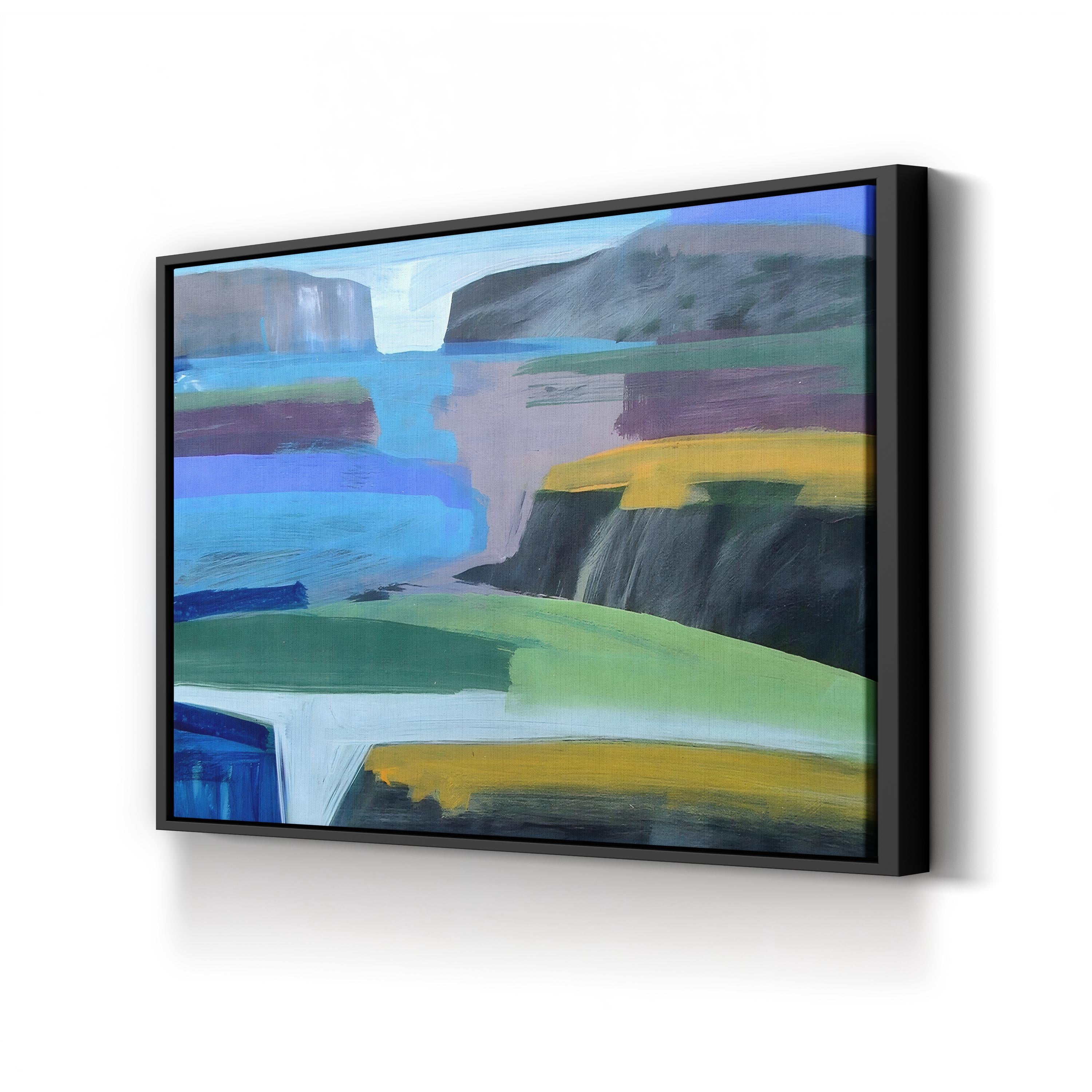 Coast Wall Art by Paul Powis | Contemporary Coastal Abstract Landscape Canvas Print