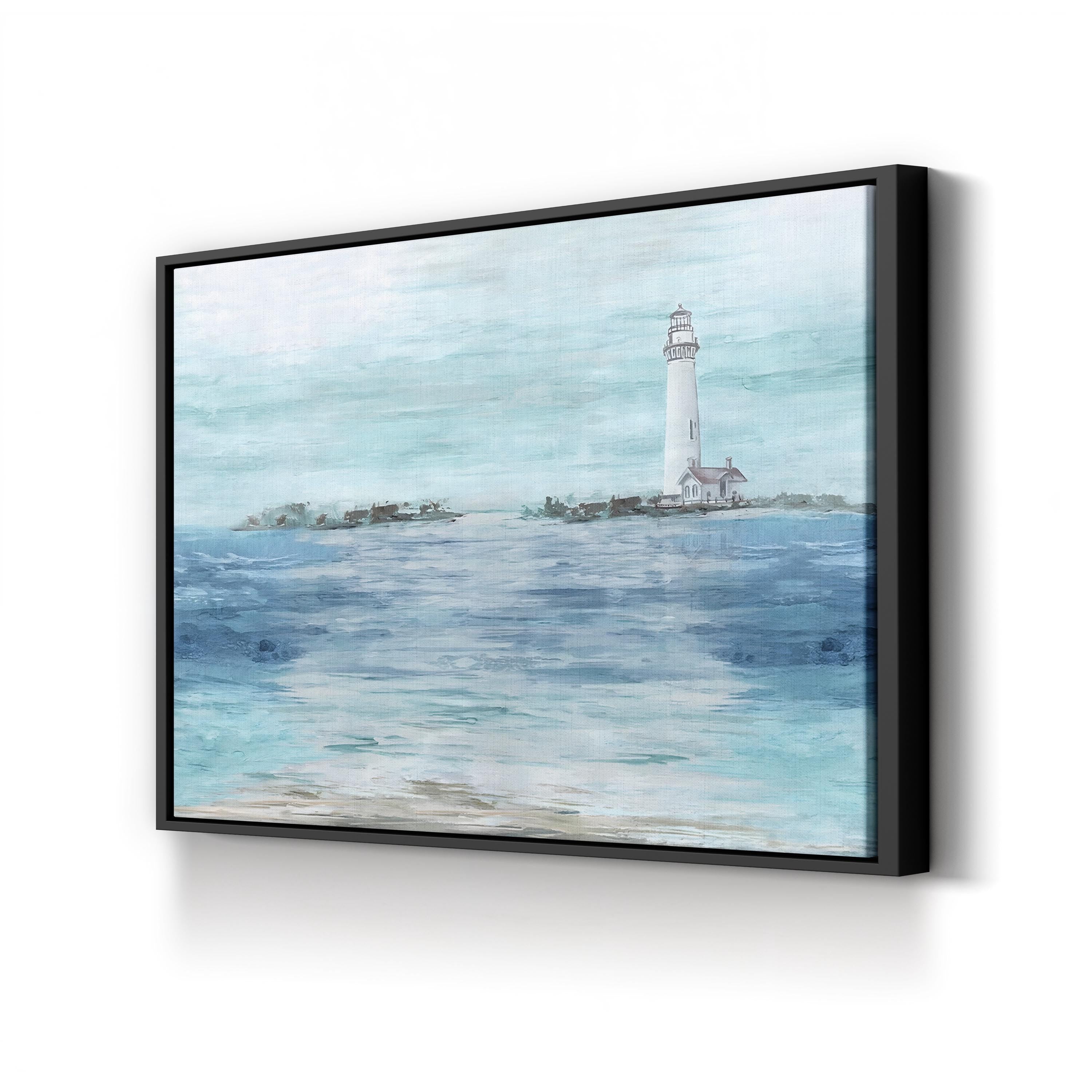 Coastal Lighthouse | Nautical Ocean Landscape Wall Art by Eva Watts
