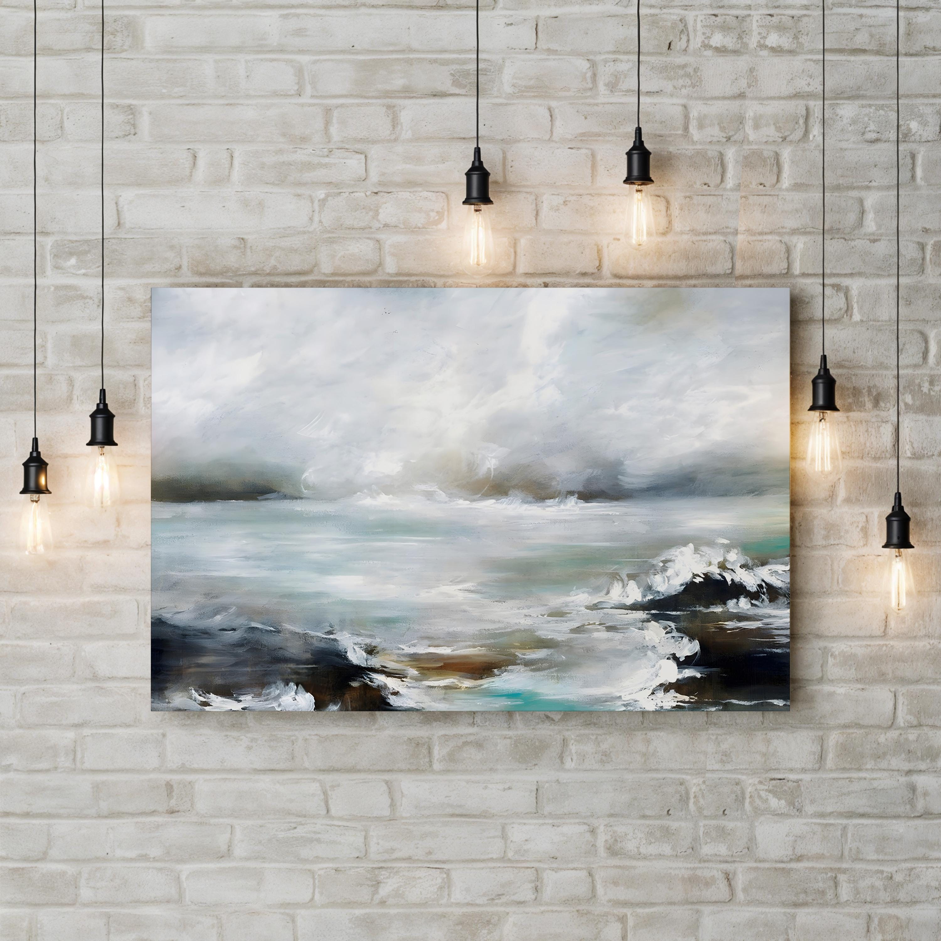 Coastal View III Seascape – Rikki Drotar Wall Art | Contemporary Seascape Canvas Print