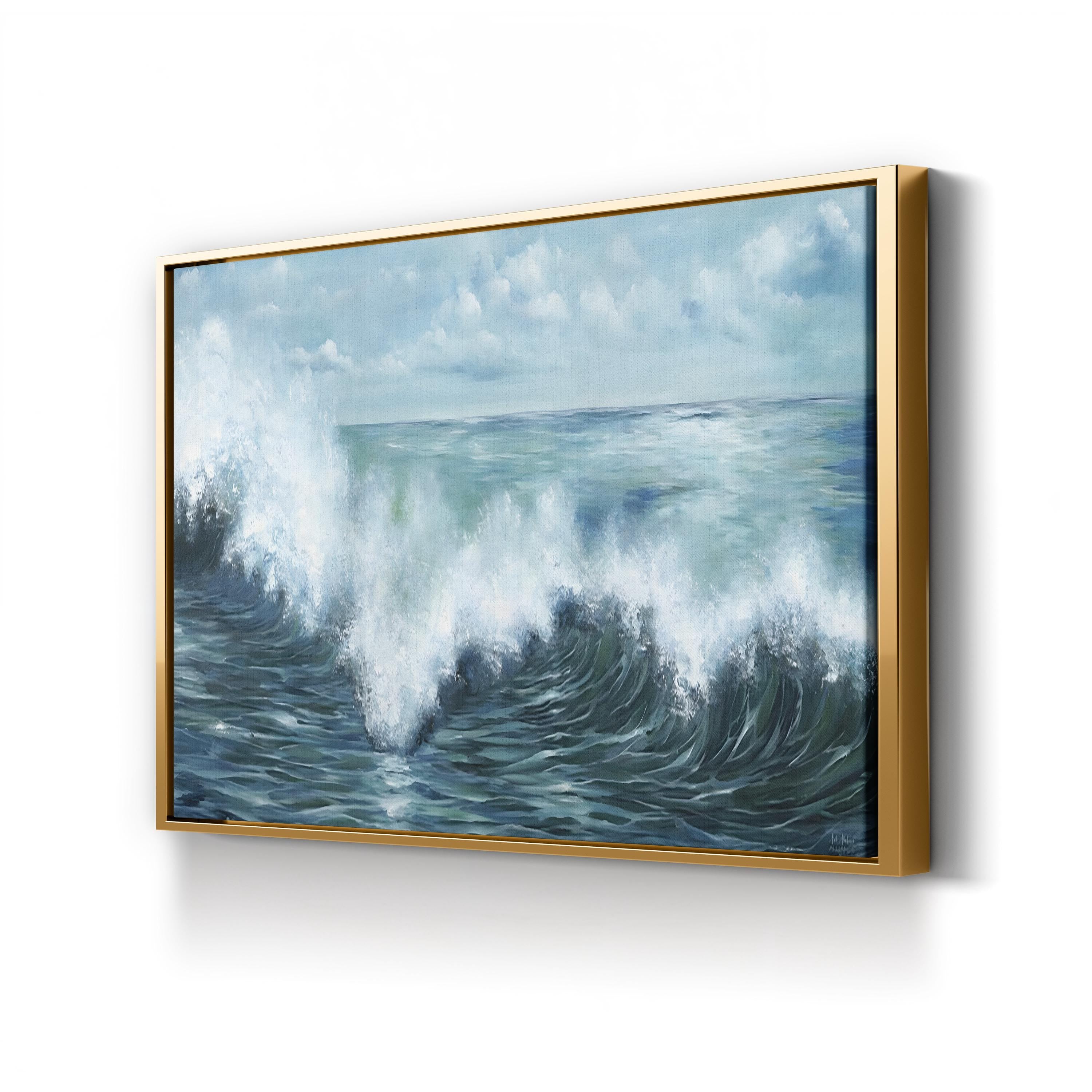 Coastal Waves Contemporary Ocean Wall Art by Art Atelier Alliance