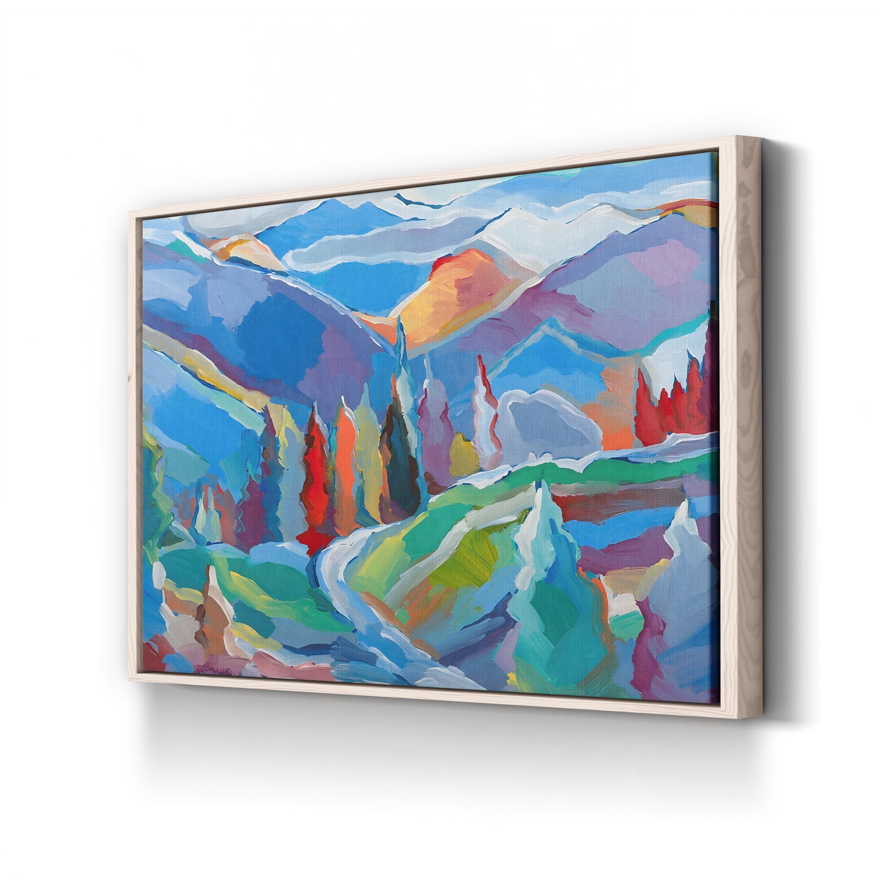 Colorado Composition 5 Wall Art by Hooshang Khorasani – Contemporary Abstract Landscape Painting Print
