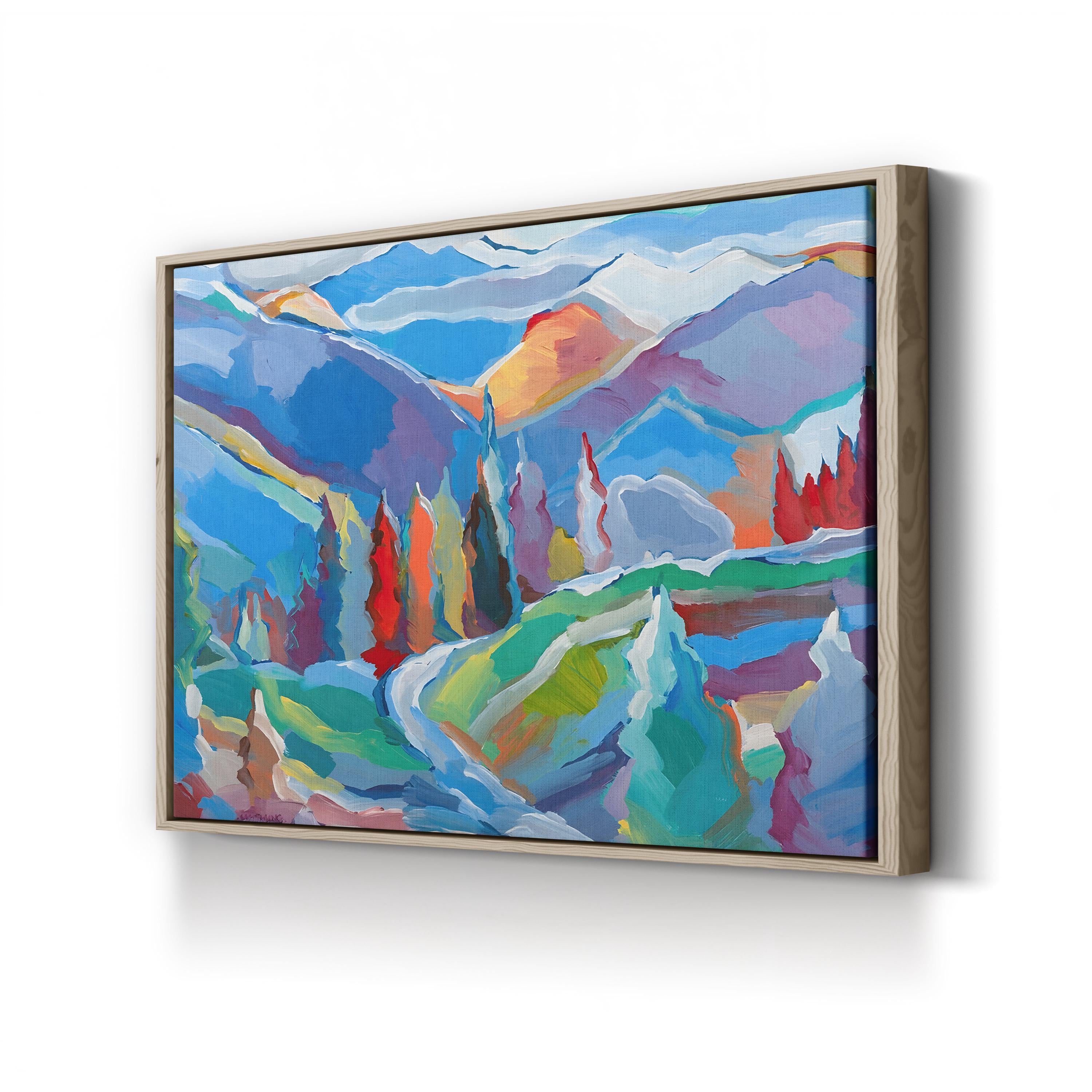 Colorado Composition 5 Wall Art by Hooshang Khorasani – Contemporary Abstract Landscape Painting Print