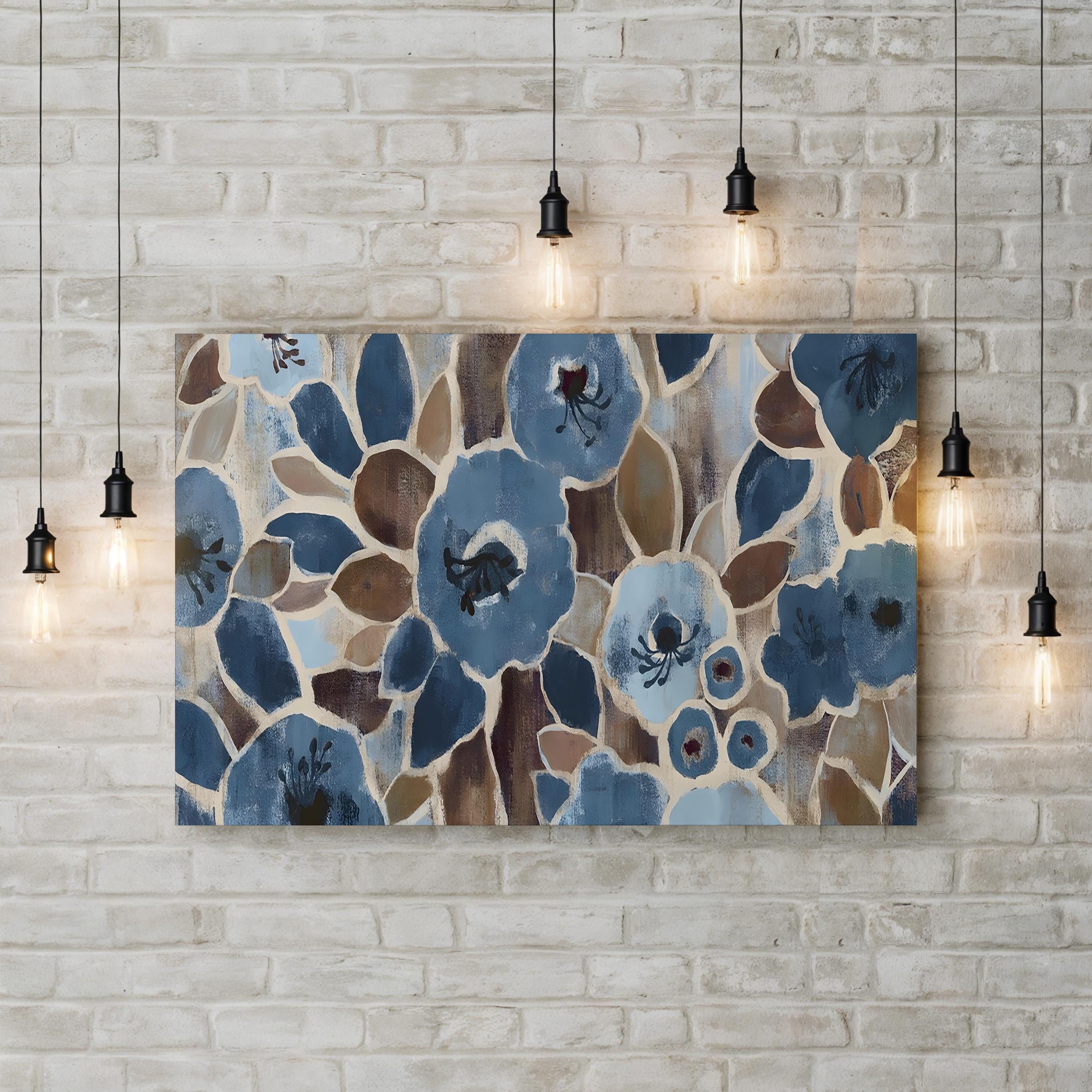 Contemporary Tapestry Blue Wall Art by Silvia Vassileva