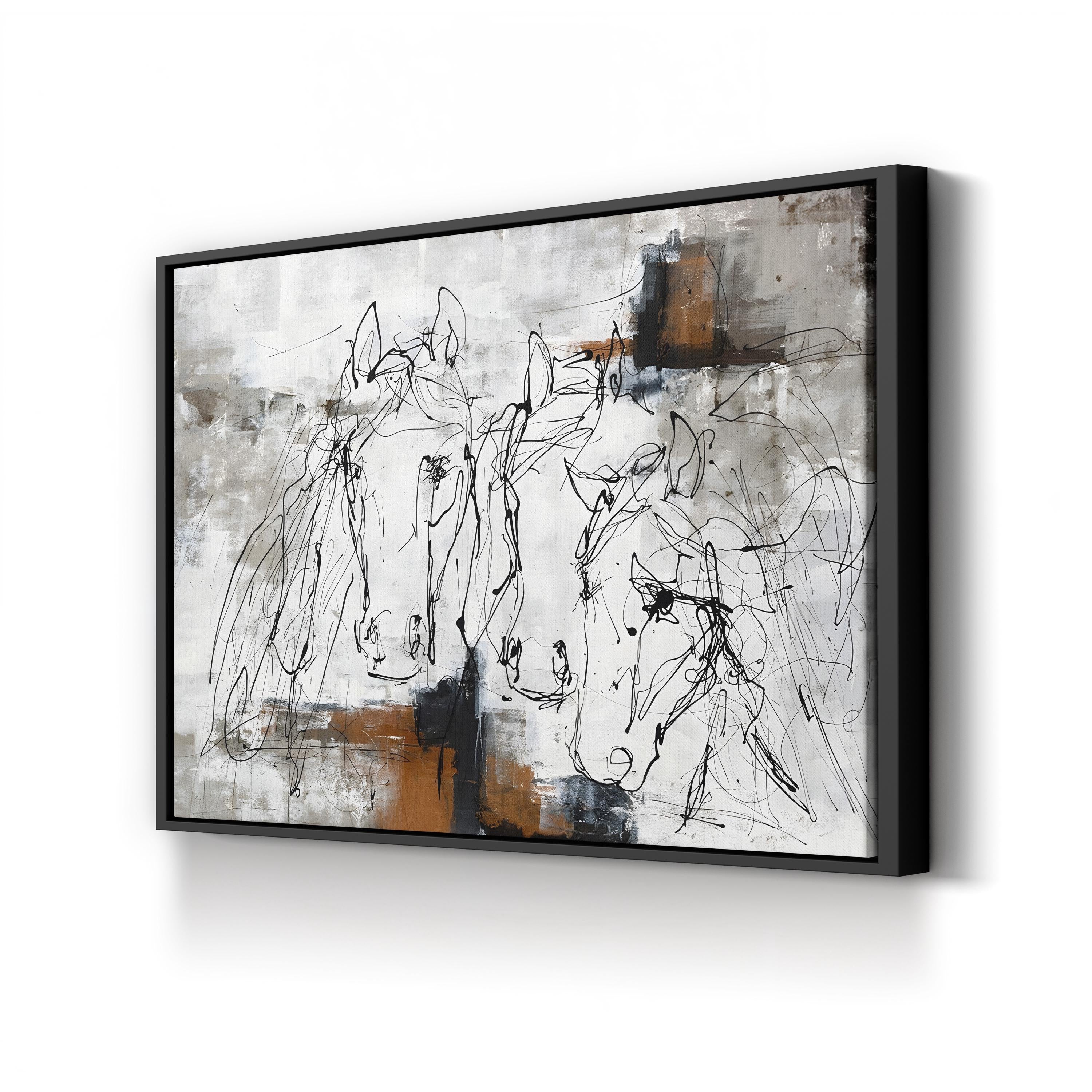 Abstract Contour Horse II Wall Art by STA Studio